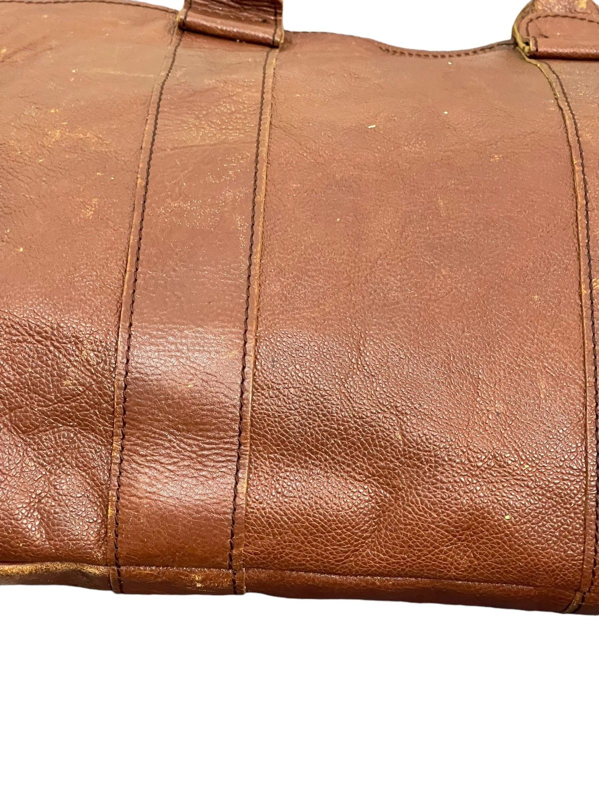Genuine Leather Full Leather Vintage Unknown Tote Shoulder Bag 4🟩 Size ONE SIZE - 14 Thumbnail