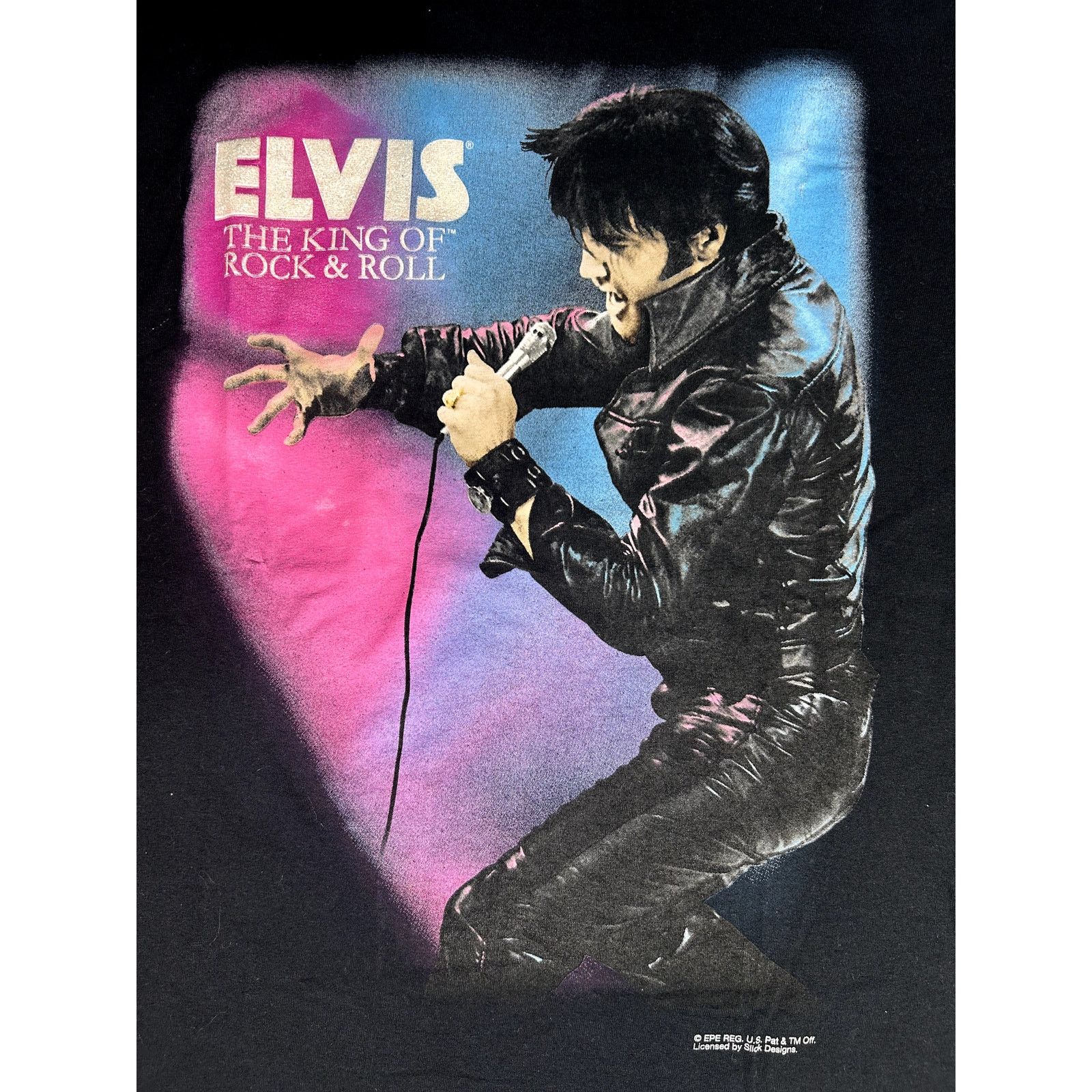 Band Tees × Vintage Vintage 90s Elvis Presley The King of Rock & Roll T-Shirt Size US M / EU 48-50 / 2 - 3 Thumbnail