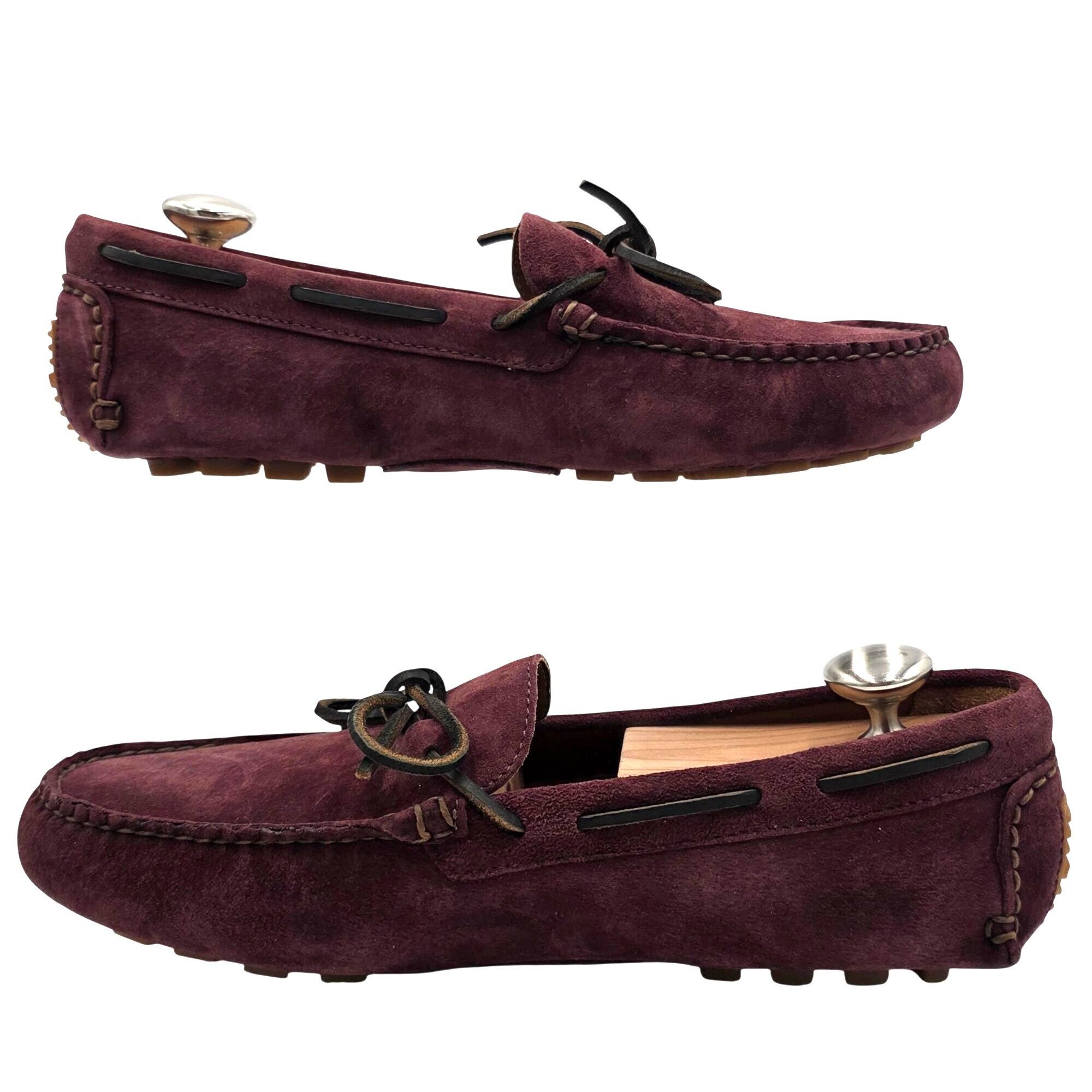 Brooks Brothers NEW Brooks Brothers Burgundy Suede Driving Loafers Mens 9 Size US 9 / EU 42 - 6 Thumbnail
