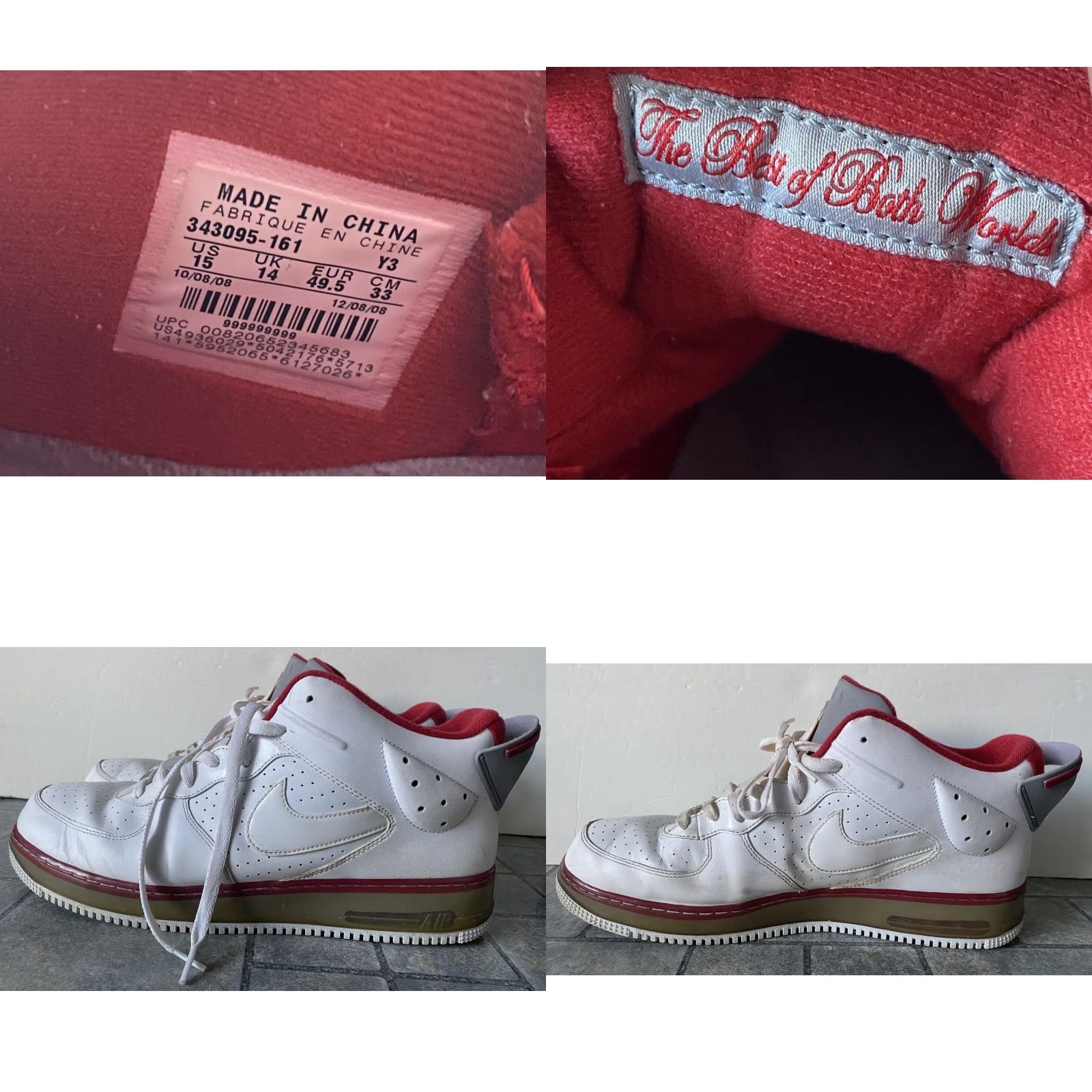 Nike Nike Air Jordan Fusion Sneaker Men 15 White Red Gray 2009 343095161 Size US 15 / EU 48 - 9 Thumbnail