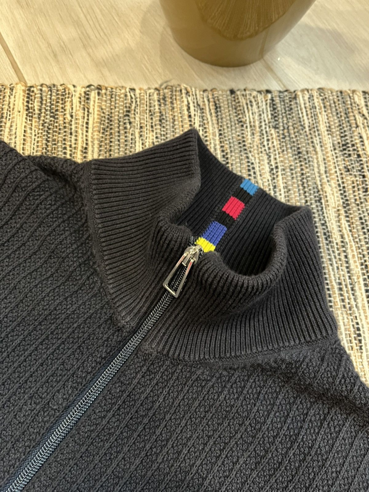 Paul Smith PS Paul Smith Zip sweater minimalistic navy Moncler style Size US L / EU 52-54 / 3 - 11 Thumbnail