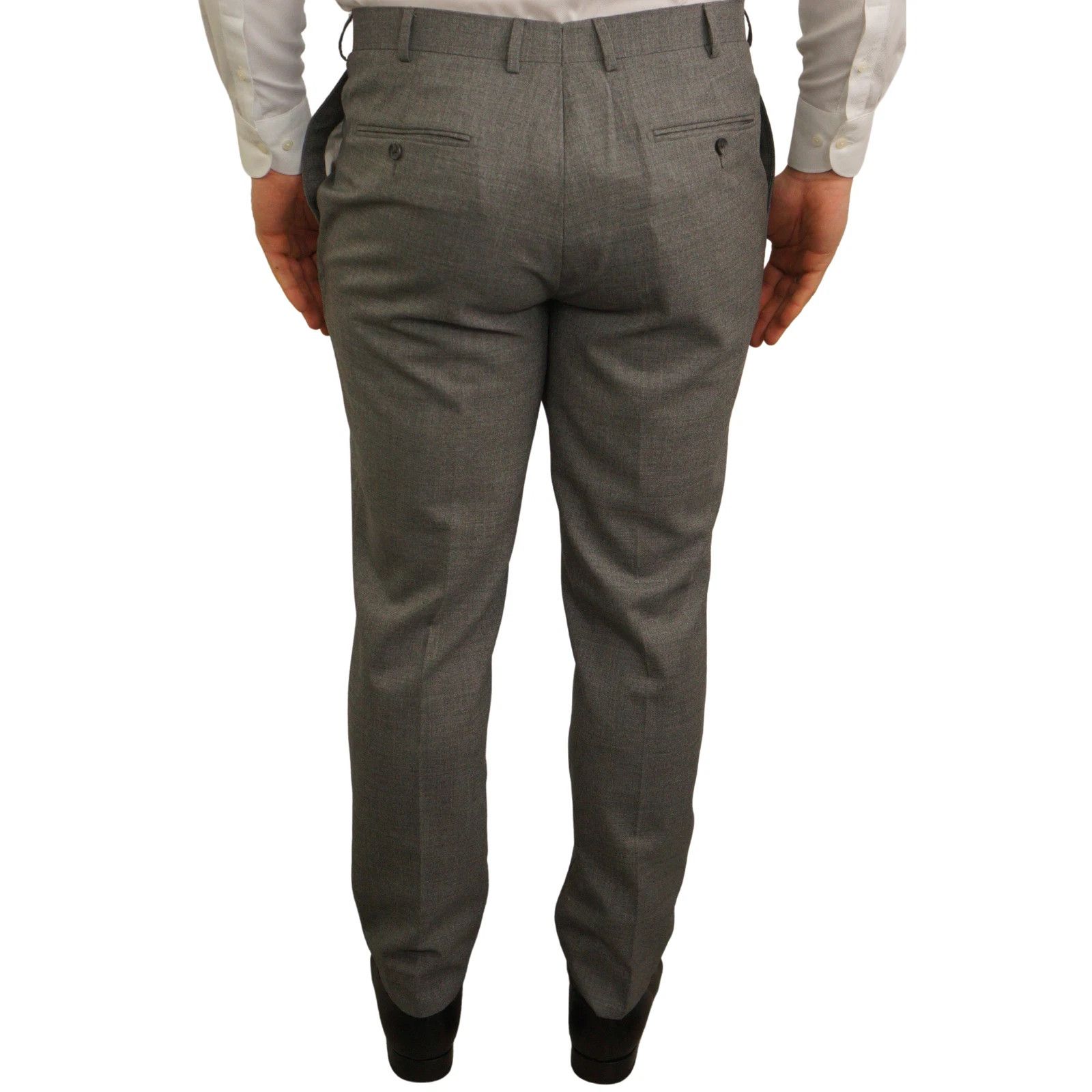 Suitsupply Men Suitsupply Suit Lazio Single Breasted Wool Grey US42 Size 42R - 8 Thumbnail