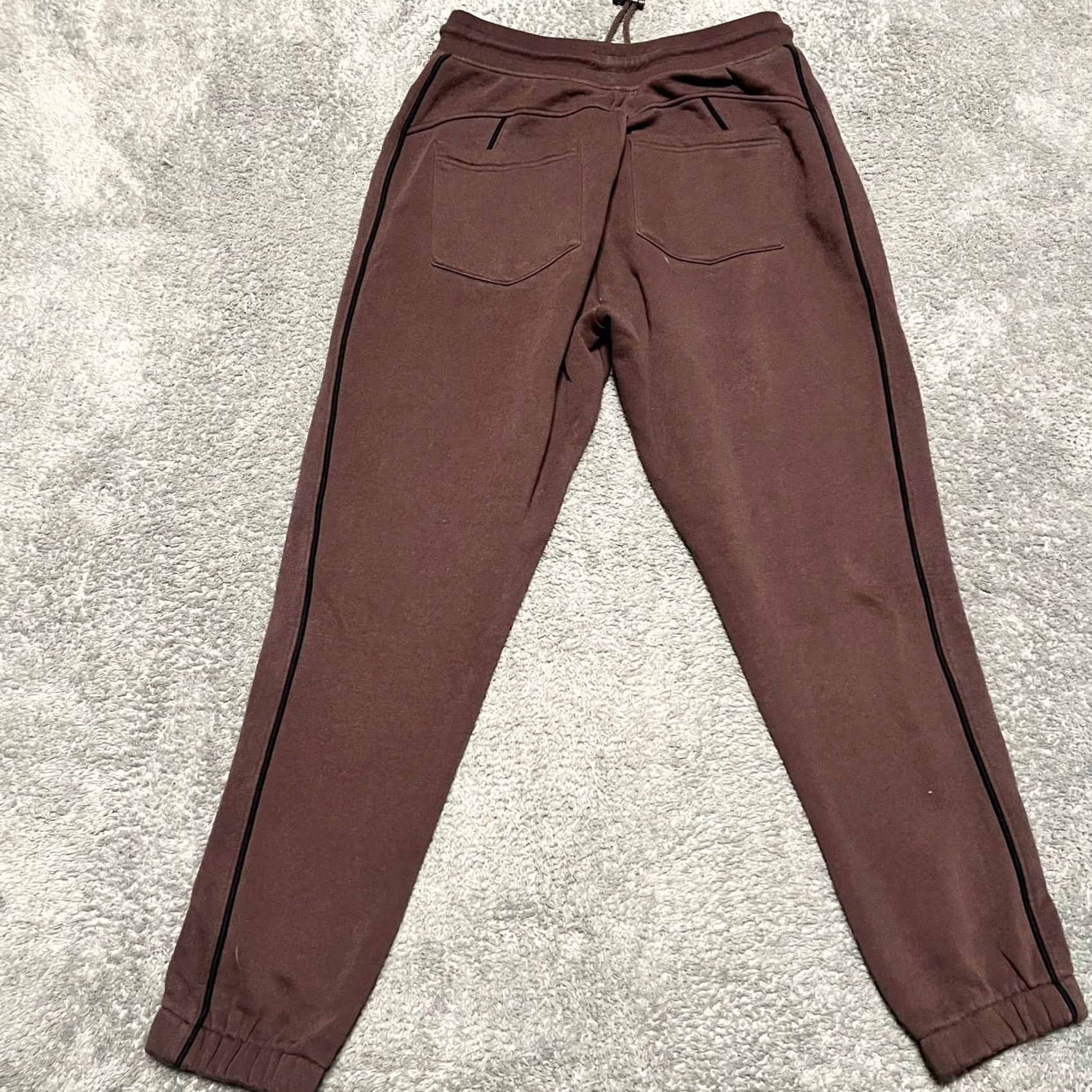 Vintage Alphalete Jogger Pants Mens M Regular Maroon Sweatpants Lounge Pants Jogger Men Red 2010s 90s? Size US 31 - 3 Thumbnail