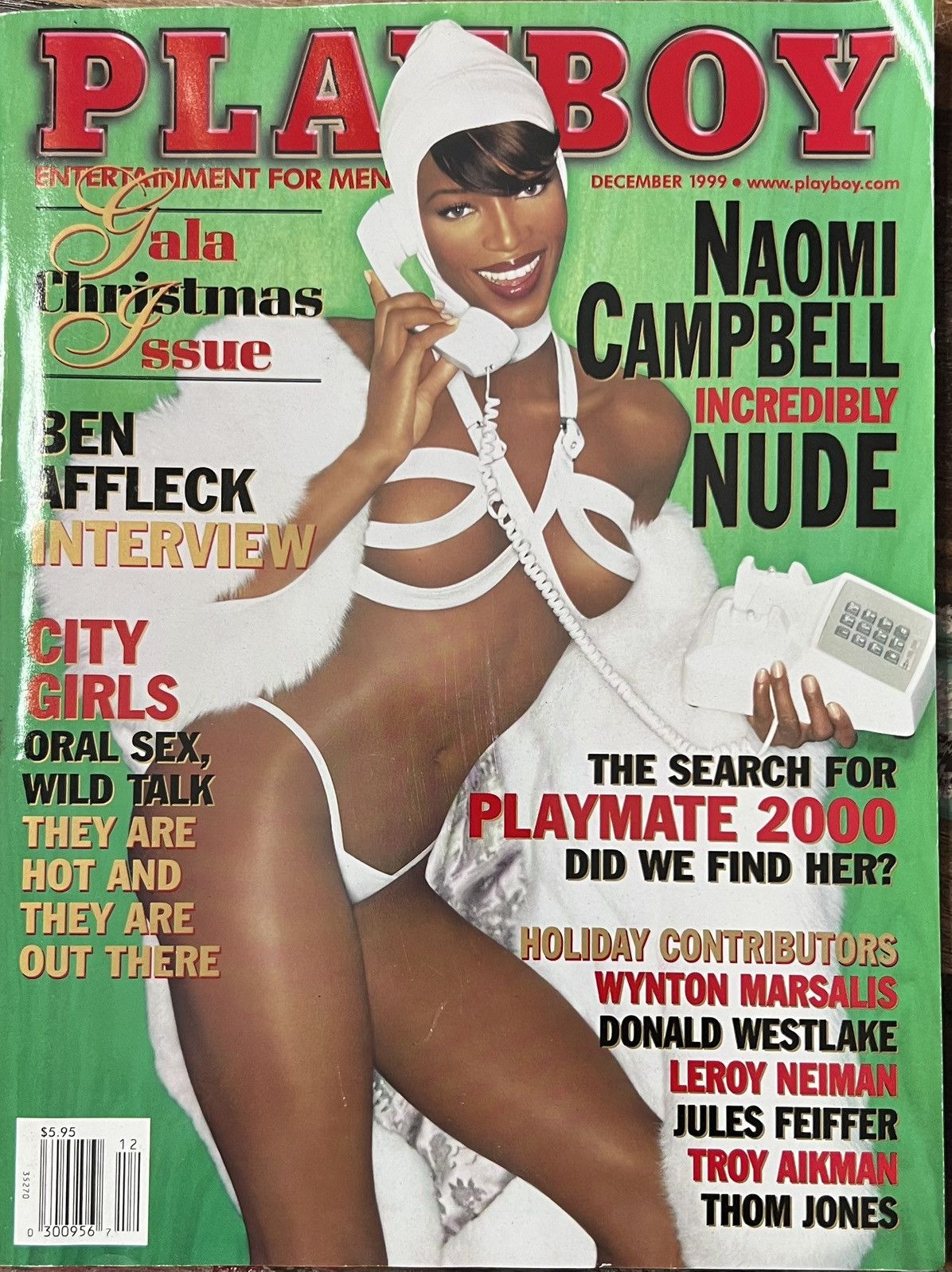 PLAYBOY Magazine - December 1999 Issue - Naomi Campbell