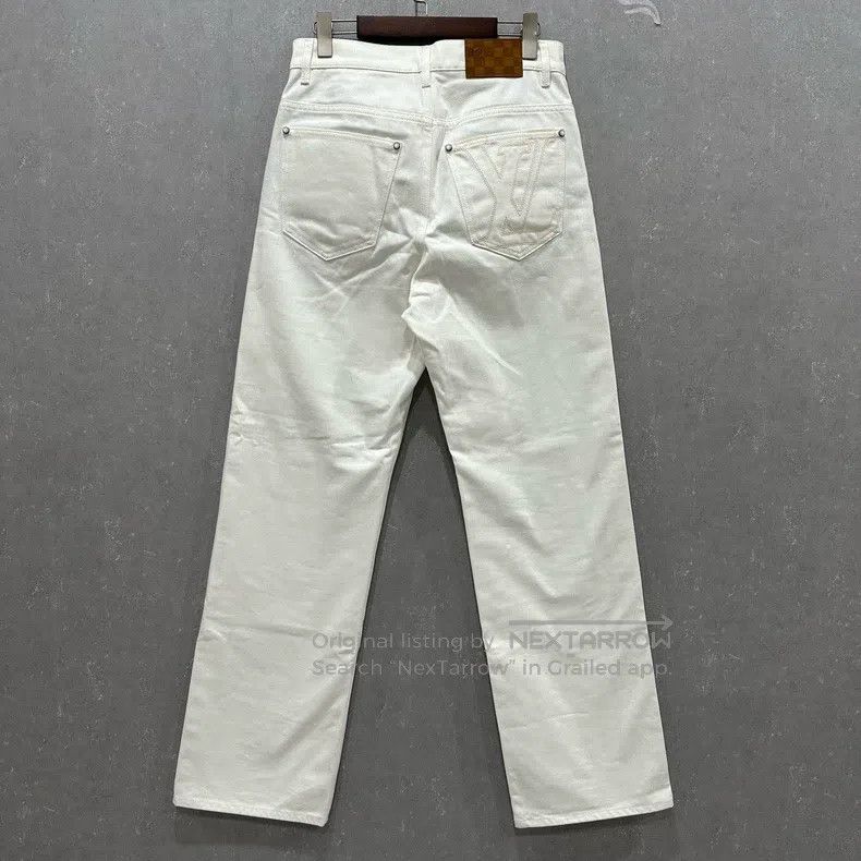 Louis Vuitton Louis Vuitton Leather Embossed Pearl Jeans Size US 28 / EU 44 - 1 Thumbnail
