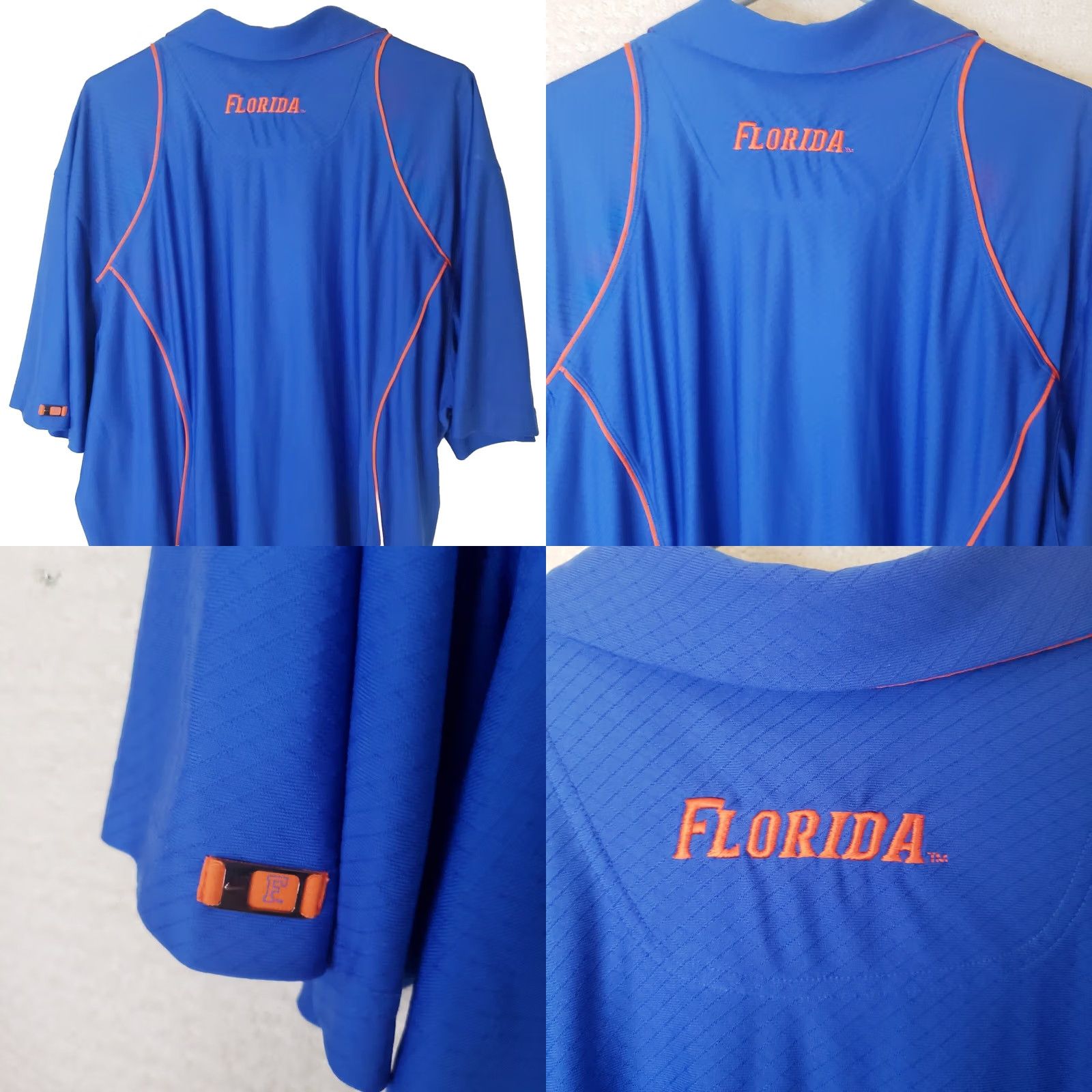 Nike Nike Polo Men's 2XL Blue Florida Gators Dri-Fit Polyester Golf Shirt Size US XXL / EU 58 / 5 - 8 Thumbnail