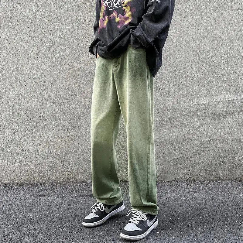 Japanese Brand Retro gradient loose straight leg jeans Size US 32 / EU 48 - 1 Thumbnail