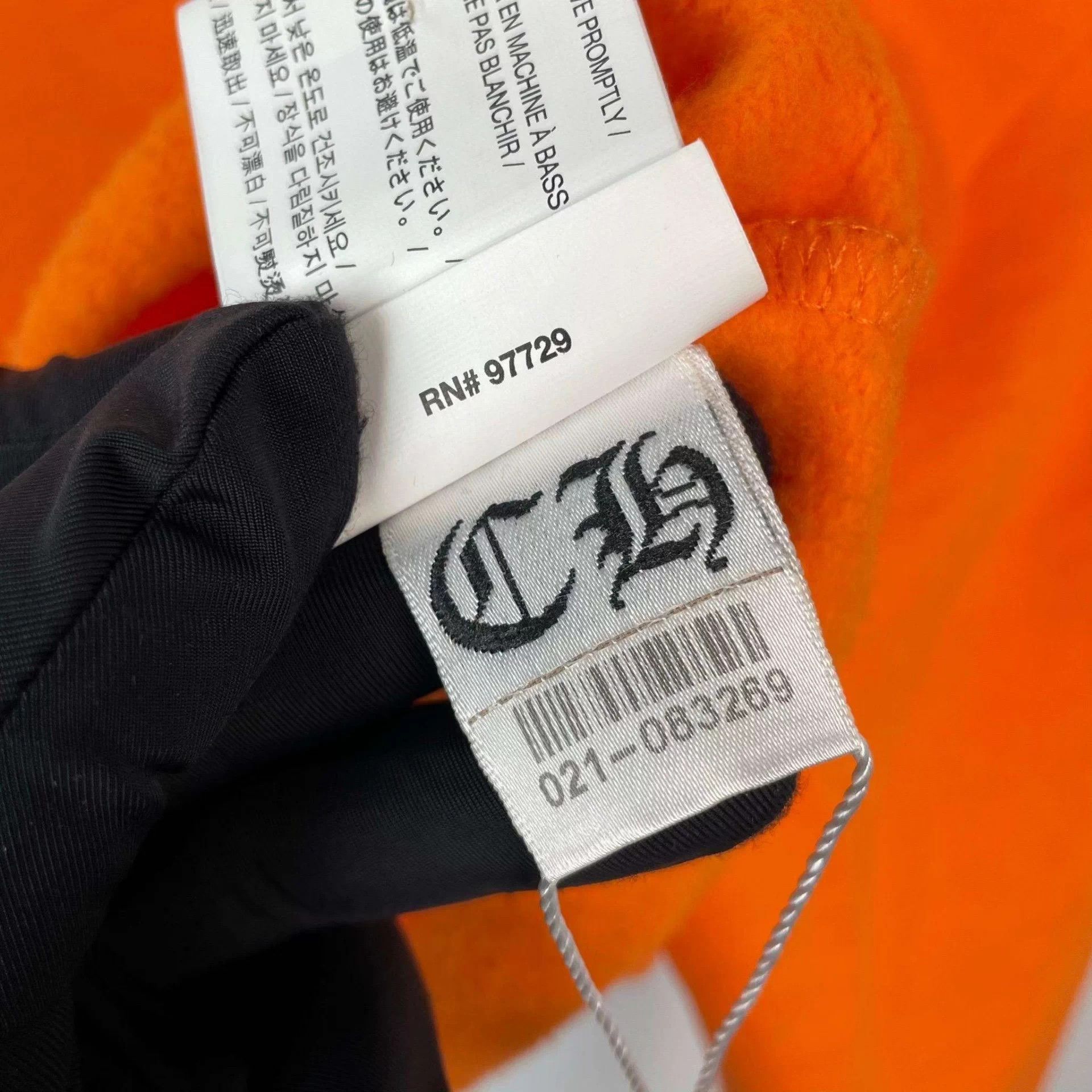 Chrome Hearts Chrome Hearts cotton short sweatshirt 170/92B orange Size M / US 6-8 / IT 42-44 - 5 Thumbnail