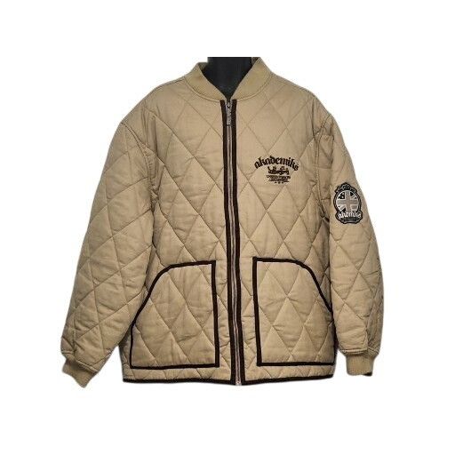 Vintage Akademiks Unseen Forces Quilted Jacket Men Sz XXL Br