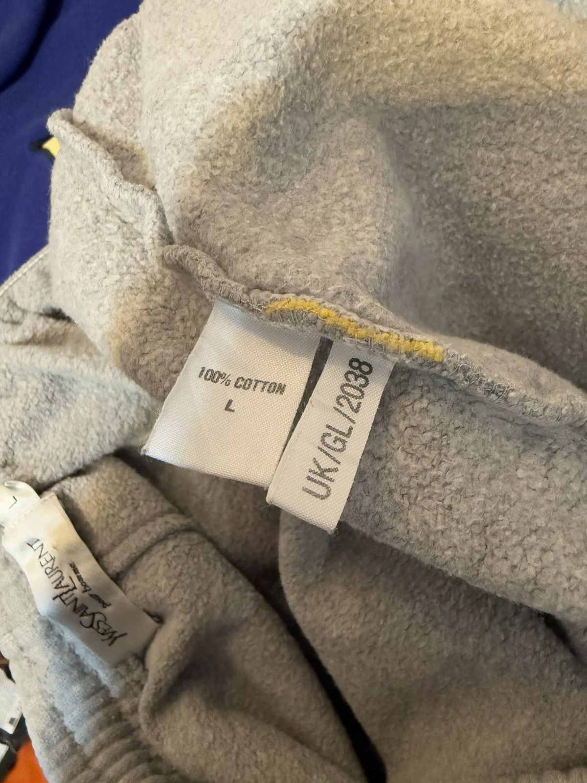 Yves Saint Laurent L size YSL Joggers Cotton YSL Sweatpants Grey YSL Pants Size US 36 / EU 52 - 5 Thumbnail