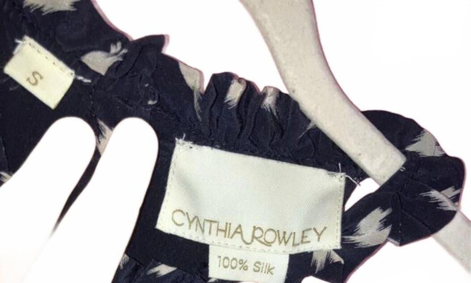 Other Cynthia Rowley Silk Tank Top Blouse Women's Small Blue Boho Size S / US 4 / IT 40 - 2 Thumbnail