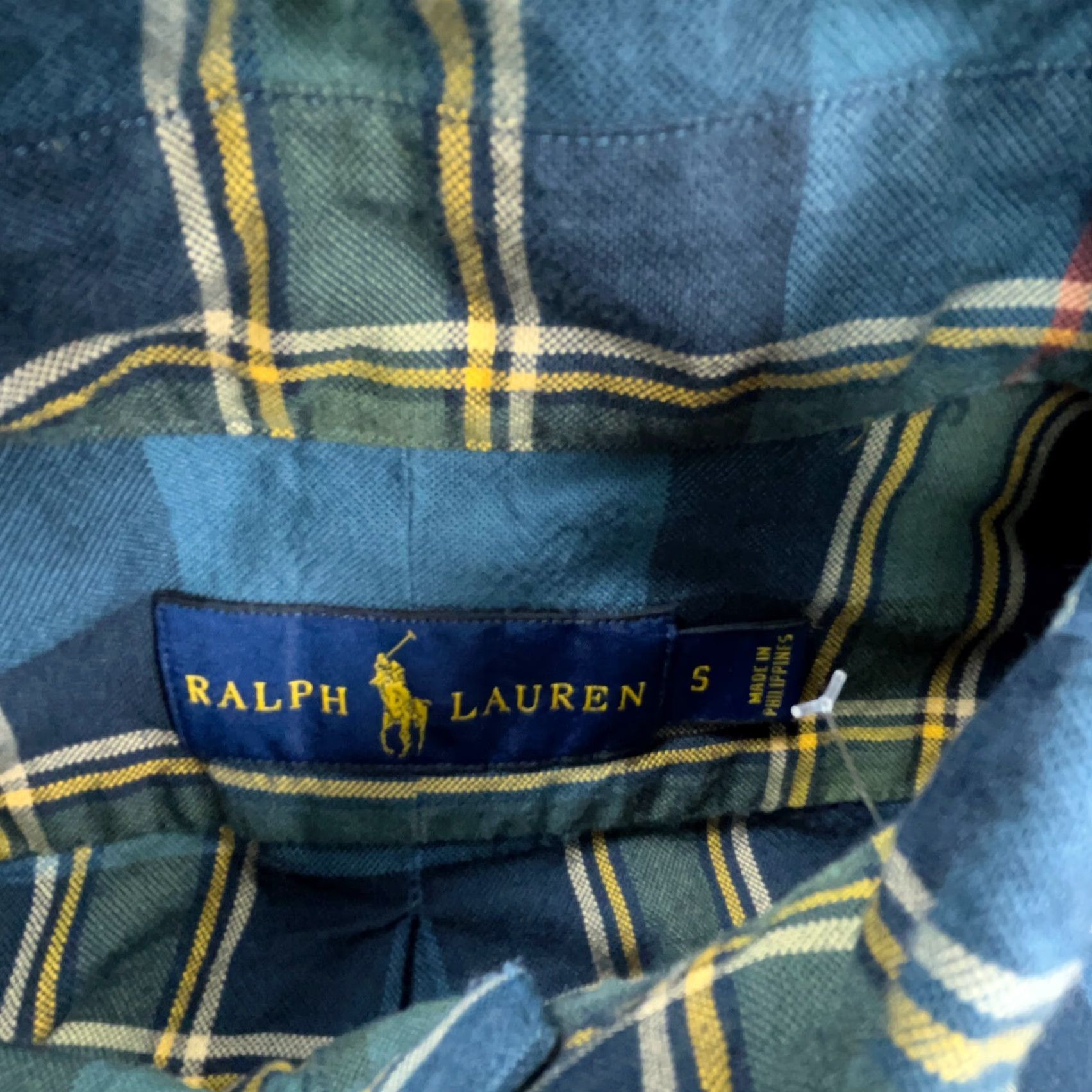 Ralph Lauren Ralph Lauren Shirt Men Small Blue Green Tartan Plaid Button Up Oxford Cloth Sl Size US S / EU 44-46 / 1 - 3 Thumbnail