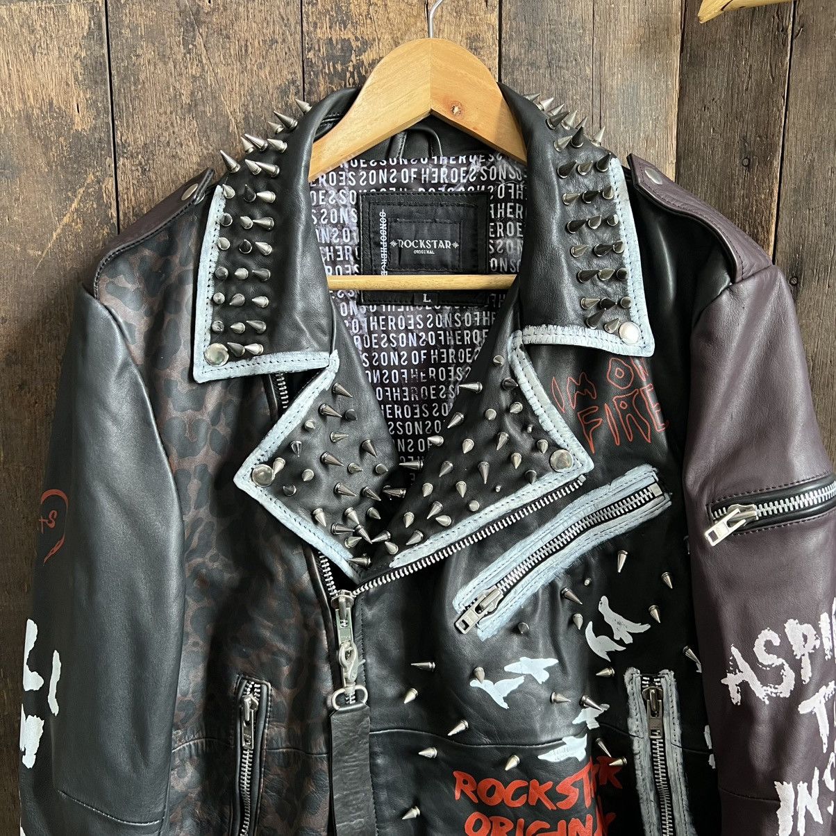 If Six Was Nine × Seditionaries Son Of Heroes Punk Leather Studded Jacket Size US L / EU 52-54 / 3 - 3 Thumbnail