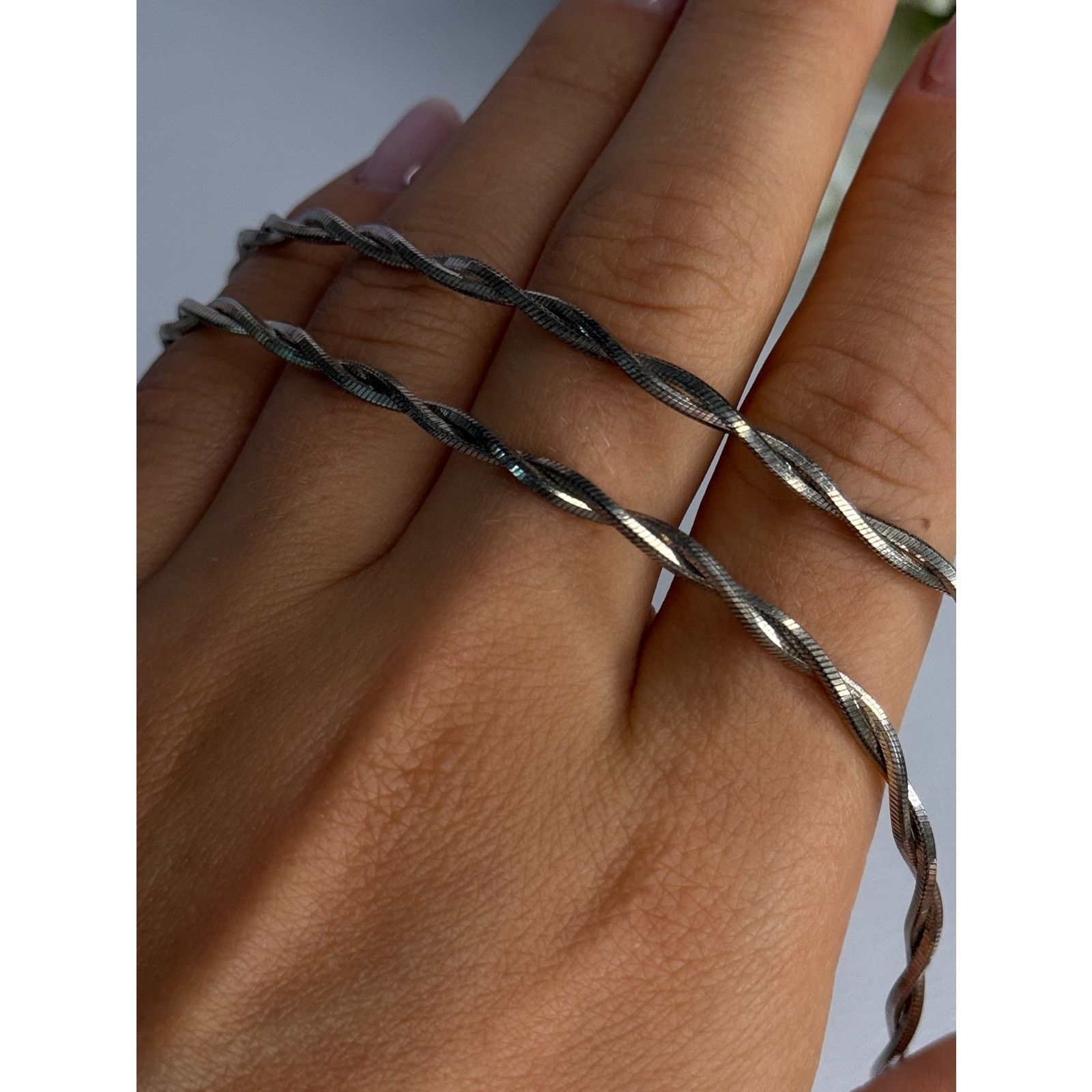 Jewelry 925 STERLING SILVER ITALY FAS NECKLACE LENGTH 18 INCH Size ONE SIZE - 7 Thumbnail