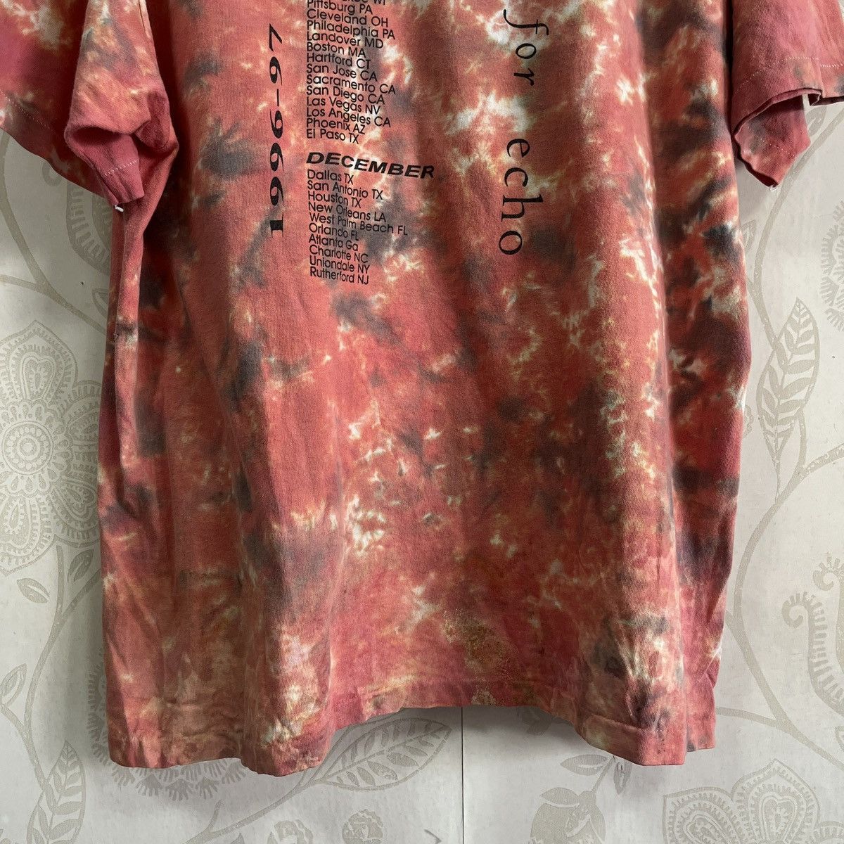 Vintage Tie Dye Vintage Rush Test For Echo 1996-1997 Tour Tees Size US XL / EU 56 / 4 - 10 Thumbnail