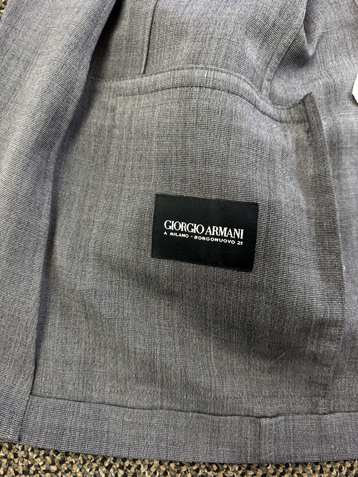 Black Label × Giorgio Armani Giorgio ARMANI Black Label Wool Silk Blend Jacket Size 40R - 10 Thumbnail