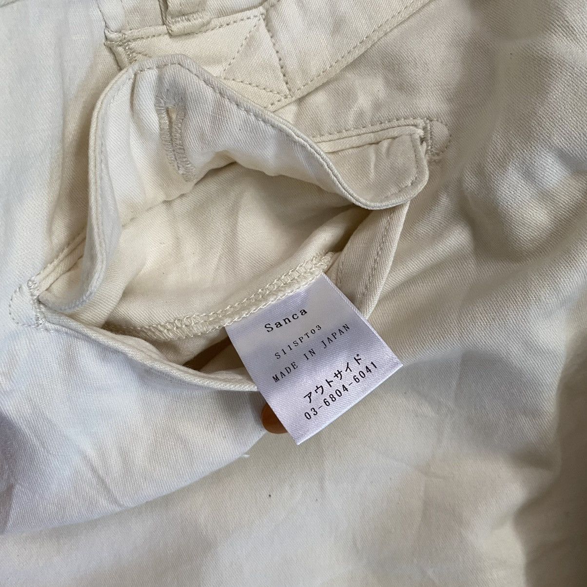 Vintage Sanca Buckle Back Fly Button Pants