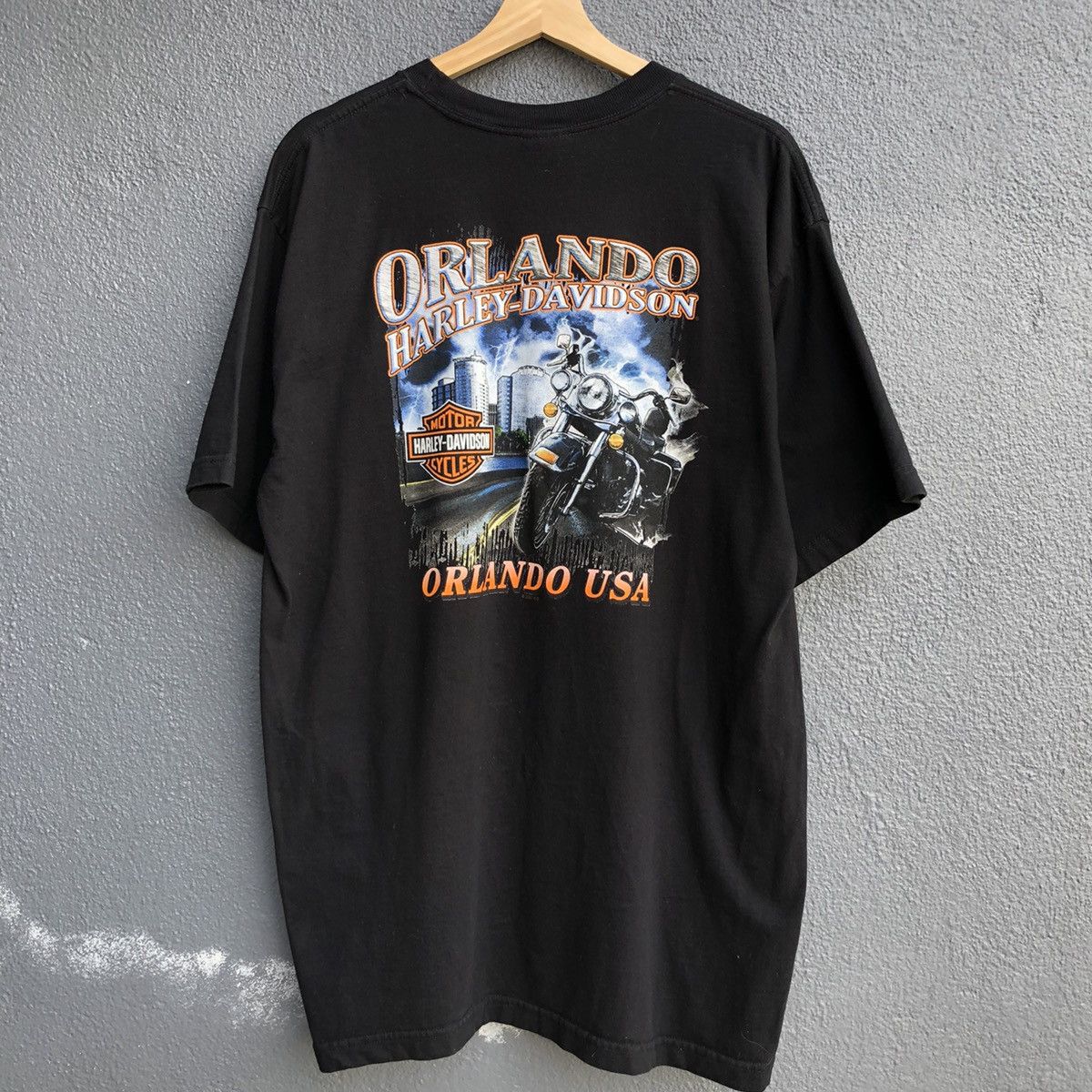 Vintage Vintage y2k ORLANDO HARLEY-DAVIDSON USA Tshirt Size US XL / EU 56 / 4 - 8 Thumbnail