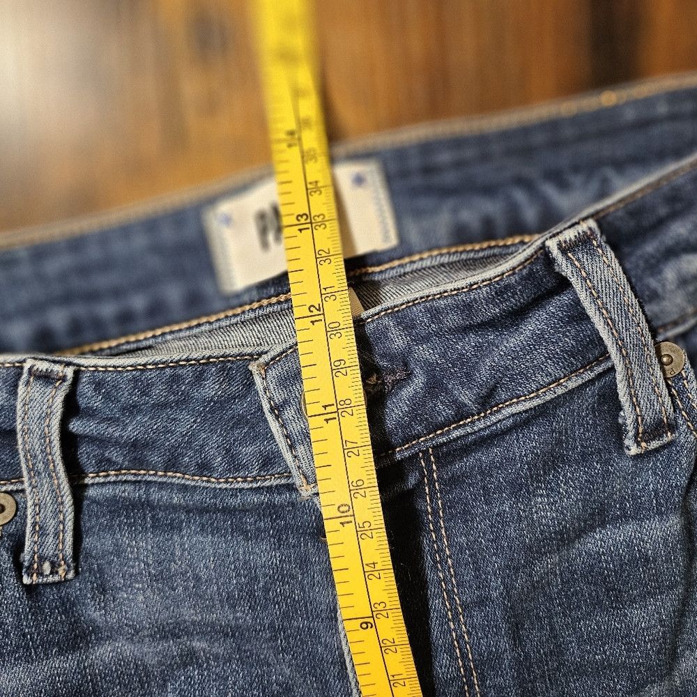 Paige Paige Jeans Hoxton Slim Crop Front Raw Hem 32/14 Size 32" / US 10 / IT 46 - 9 Thumbnail