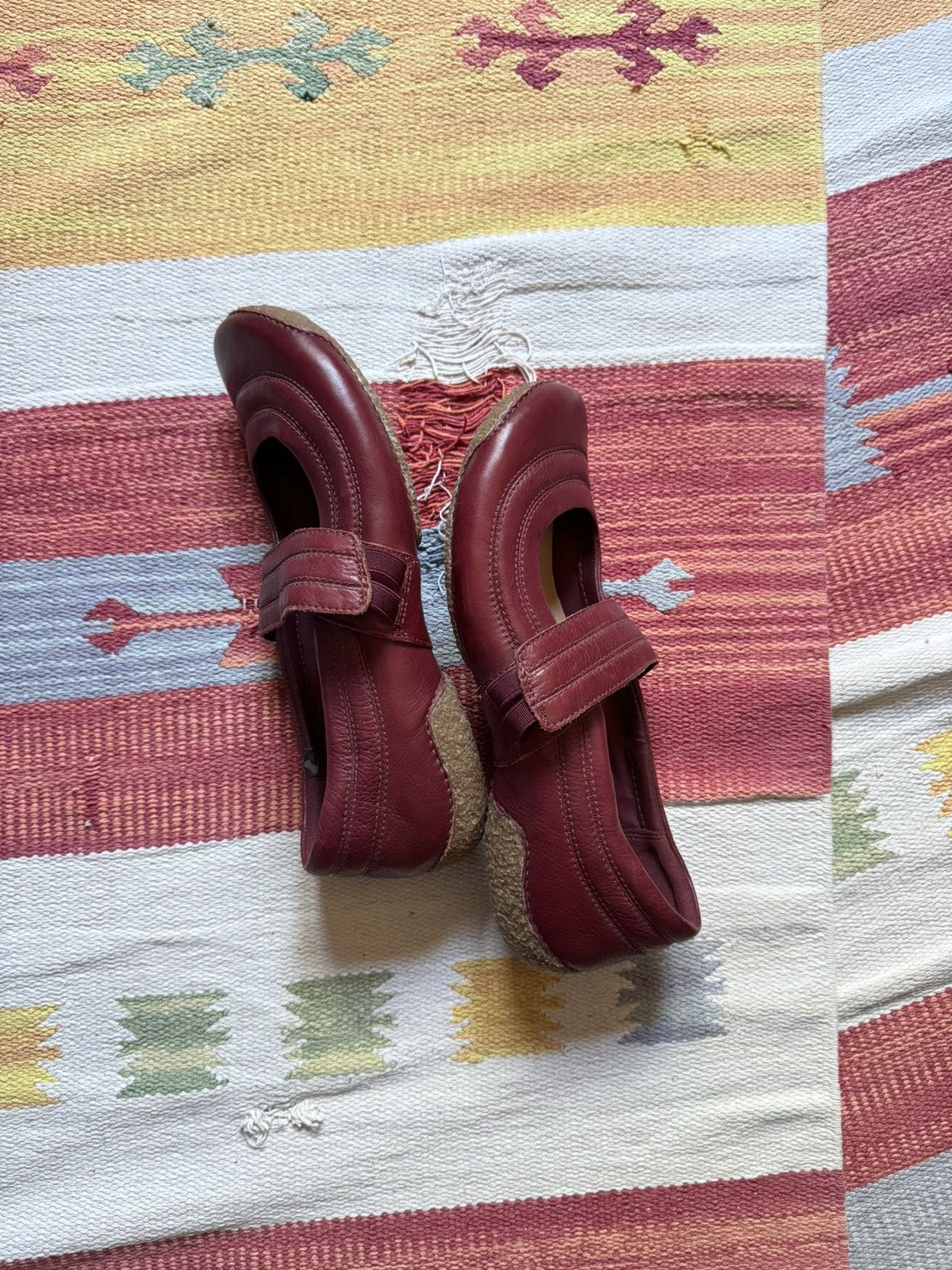 Clarks Vintage 00’s Clarks Air y2k Genuine Leather Flats Size US 8 / IT 38 - 2 Thumbnail