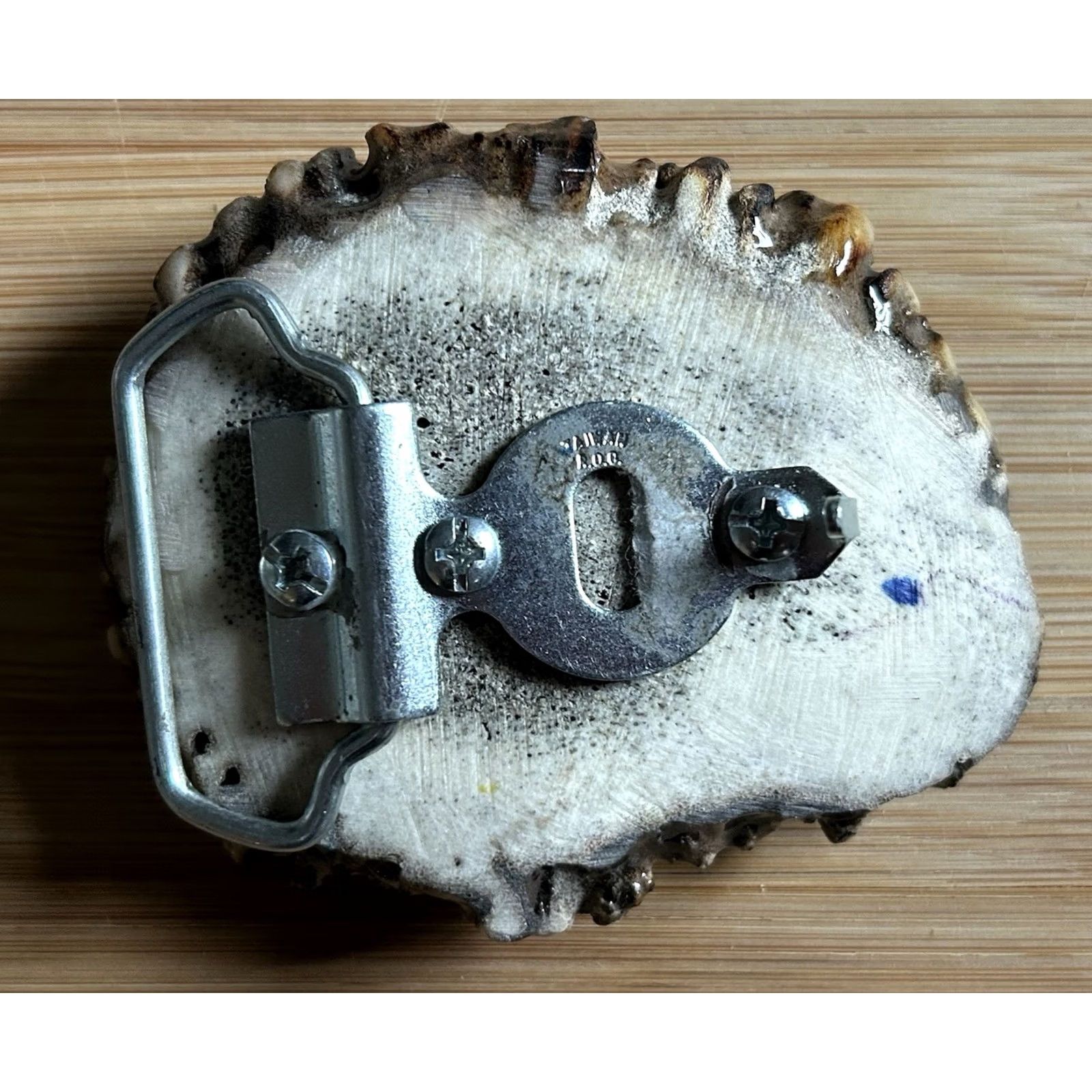 Vintage Elk Burr Rosette Flying Geese Belt Buckle Artist Signed Halfry Hand Made Glossy Belt Buckle Mens Size ONE SIZE - 2 Thumbnail