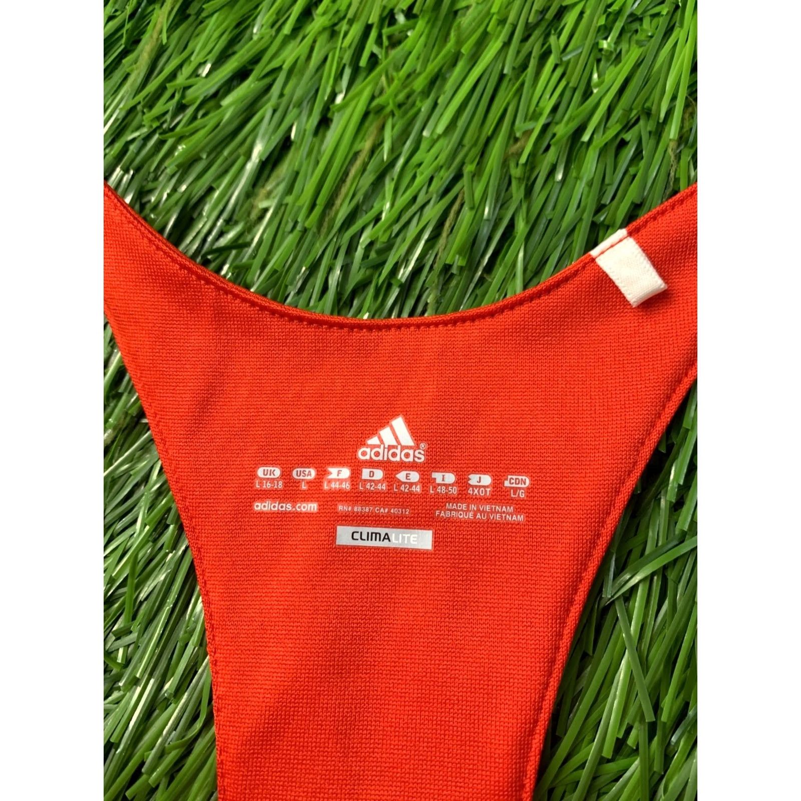Adidas ADIDAS Tank Shirt Vest Women L Orange White 2011 X17817 Vintage? No Shirt Womens L Regular Size Large Size L / US 10 / IT 46 - 7 Thumbnail