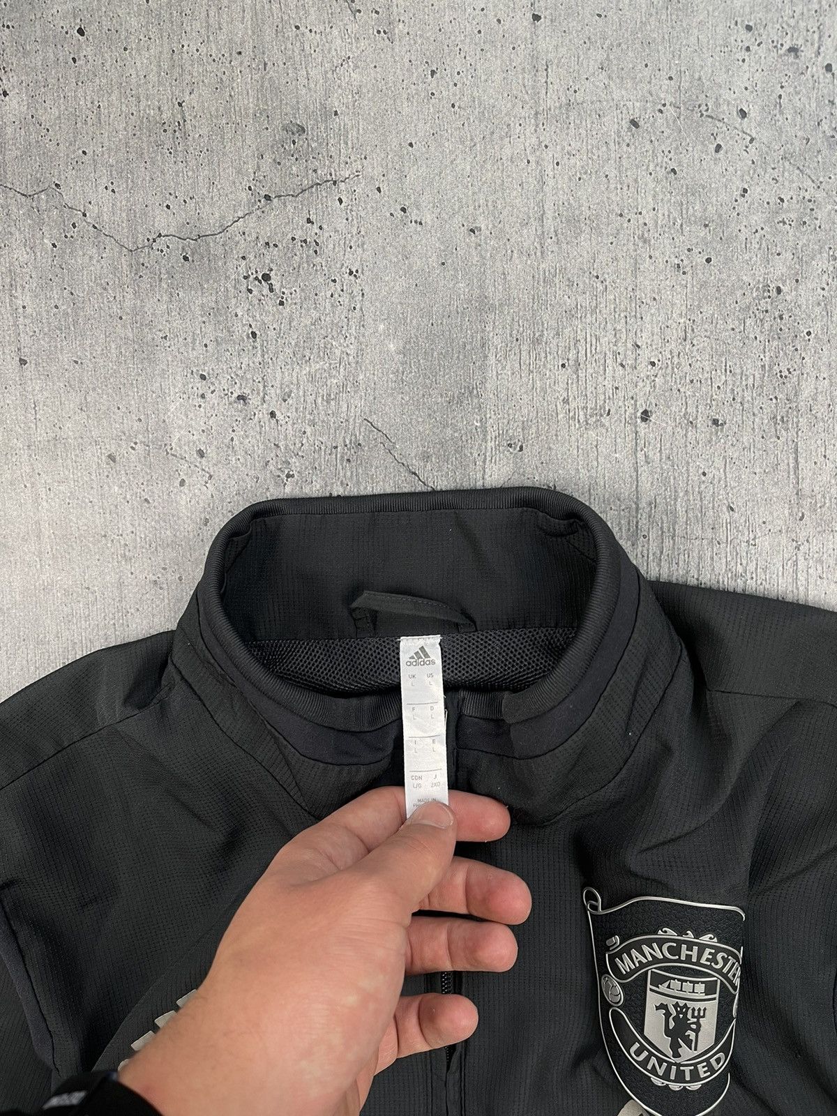 Adidas × Vintage Adidas Manchester United Full Zip Up Size US L / EU 52-54 / 3 - 2 Thumbnail