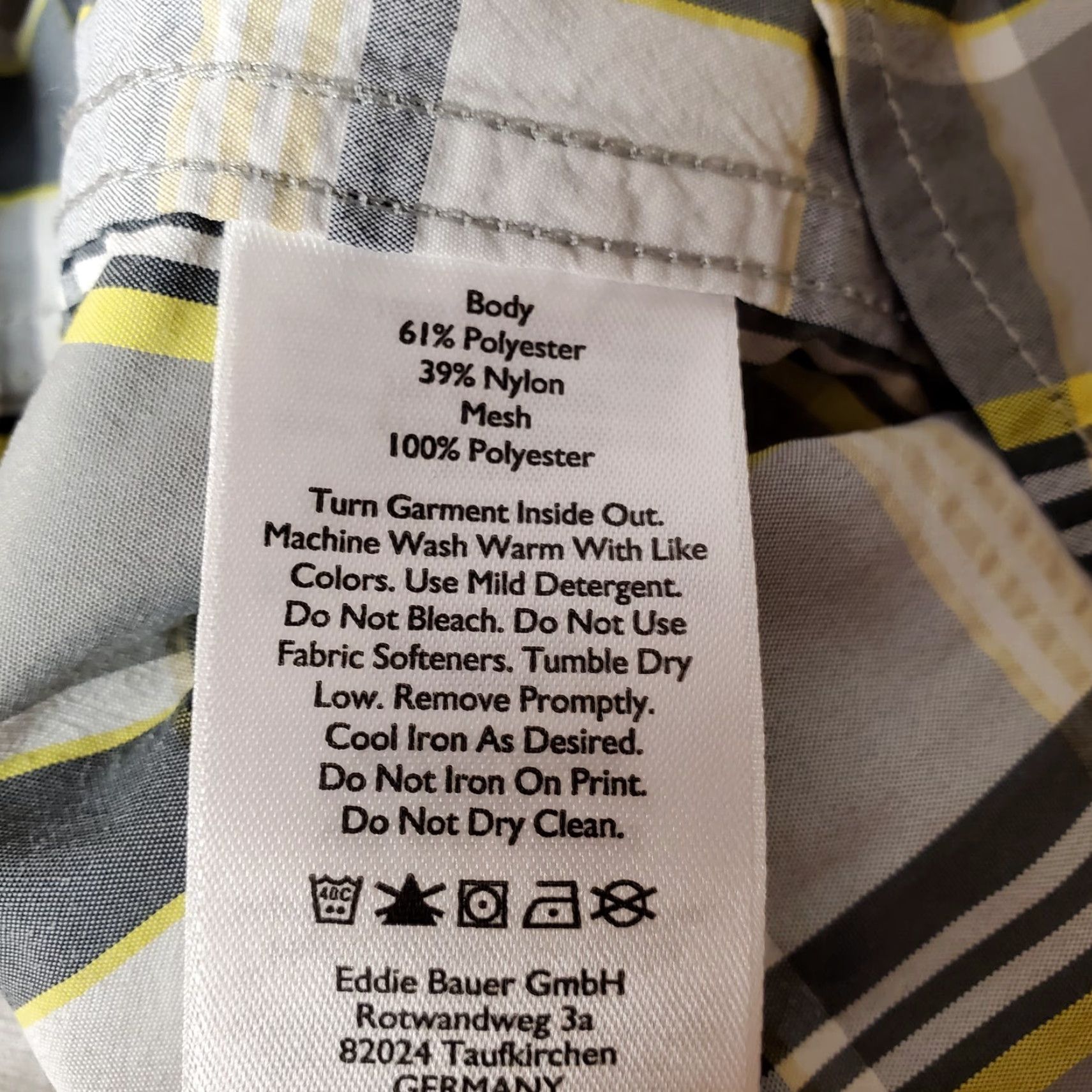 Eddie Bauer Eddie Bauer Shirt Mens L Gray Plaid Nylon Blend Outdoor Casual Button-Up Shirt Size US L / EU 52-54 / 3 - 6 Thumbnail