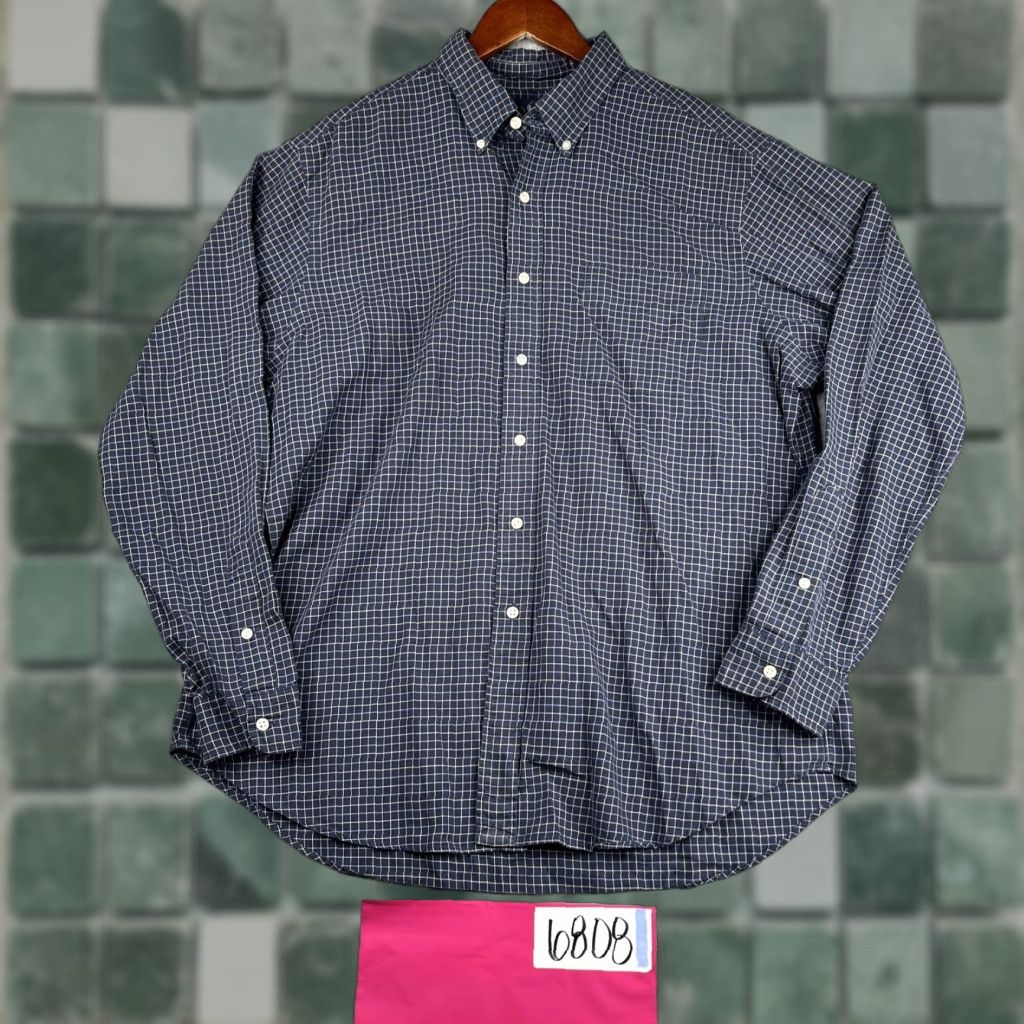 Ralph Lauren Ralph Lauren Classic Shirt XL Navy Blue Button Up Long Sleeve Pony Pocket Mens Size US XL / EU 56 / 4 - 1 Thumbnail