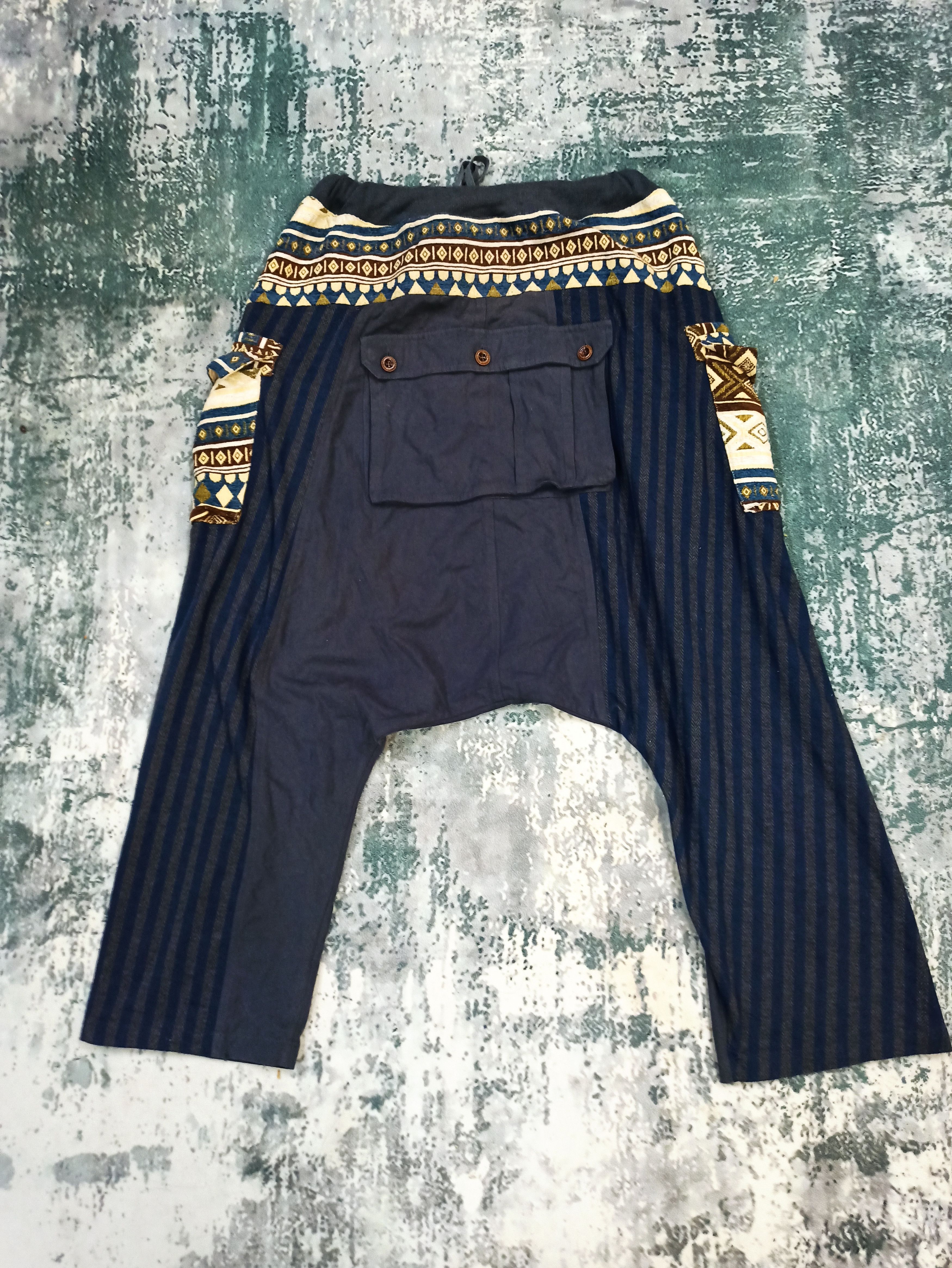 Japanese Brand Chaihane Nomayu Patchwork Men Sarouel Pant Amina Collection Size US 31 - 4 Thumbnail