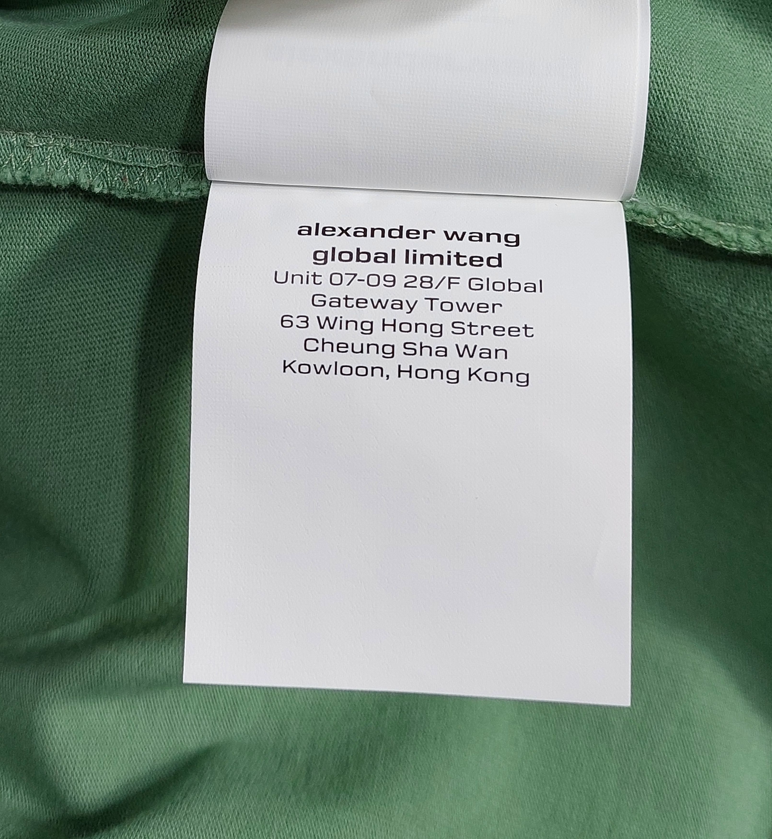 Alexander Wang emboss logo tshirt - kelly green M Size US M / EU 48-50 / 2 - 5 Thumbnail