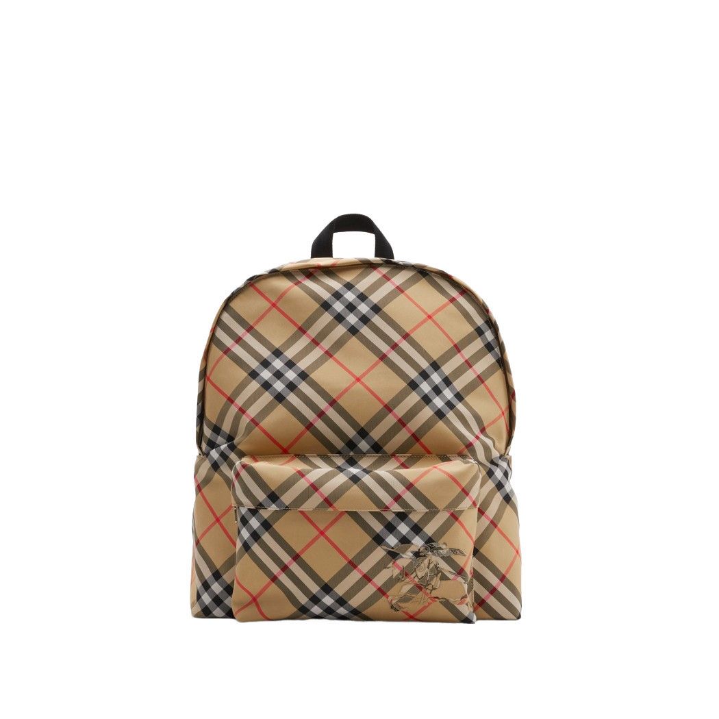 Burberry BURBERRY Check Sand Beige Backpack New Size ONE SIZE - 1 Thumbnail