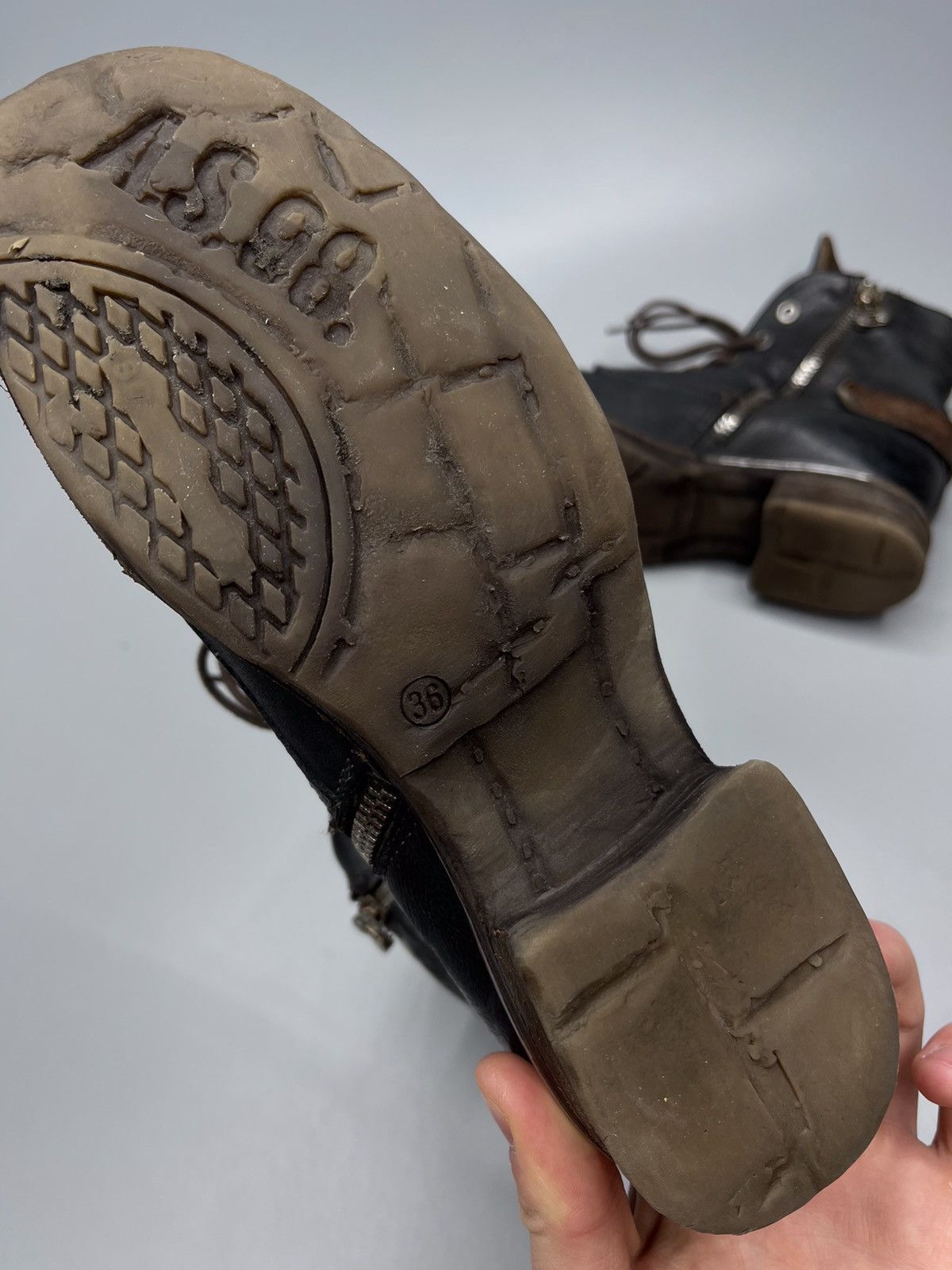 Japanese Brand × Vintage A.S 98 Boots Leather Style Rick Owens Size US 6 / IT 36 - 8 Thumbnail