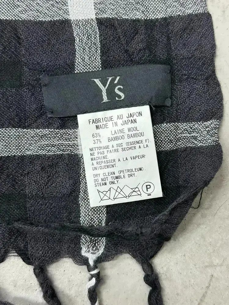 Yohji Yamamoto Yohji Yamamoto Y's Plaid Scarf Size ONE SIZE - 5 Thumbnail