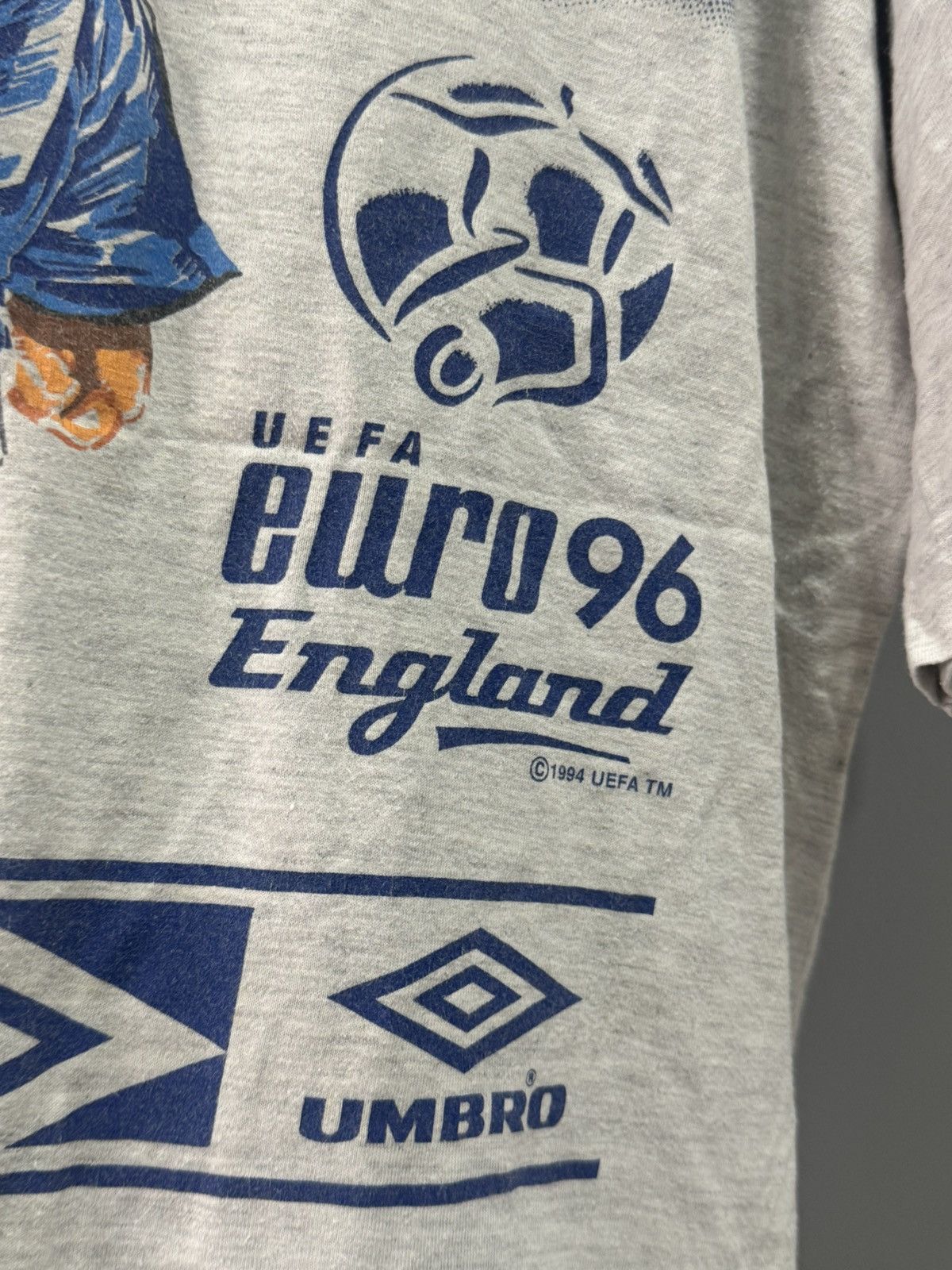 Umbro vintage UMBRO - euro eufa 1996 england italia tshirt Size US XL / EU 56 / 4 - 10 Thumbnail