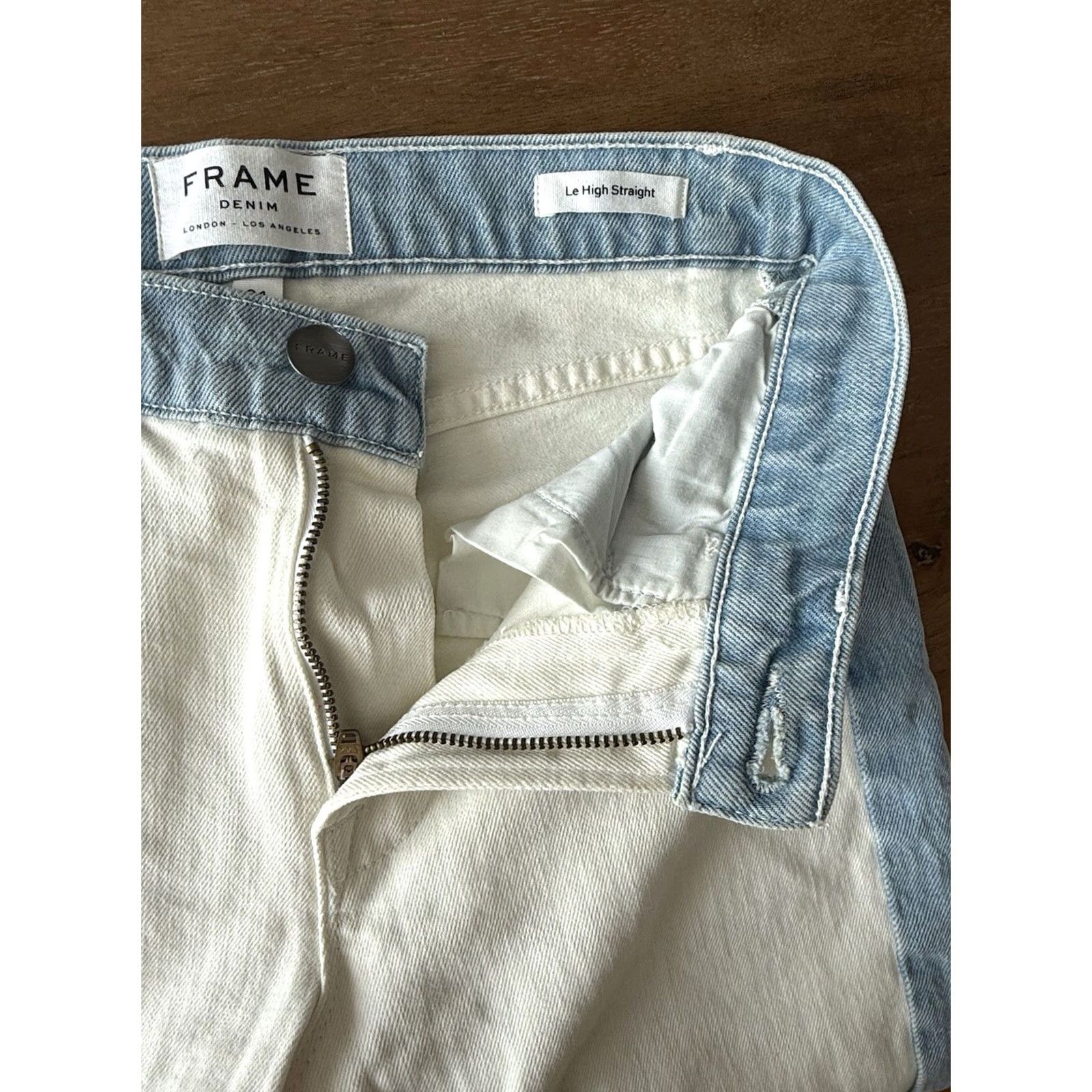 Frame FRAME Jeans Women's Regular Size 24 26x25 Le High Straight Denim 5-Pocket Bohemian City Multicolor Size 42" / US 20 - 4 Thumbnail