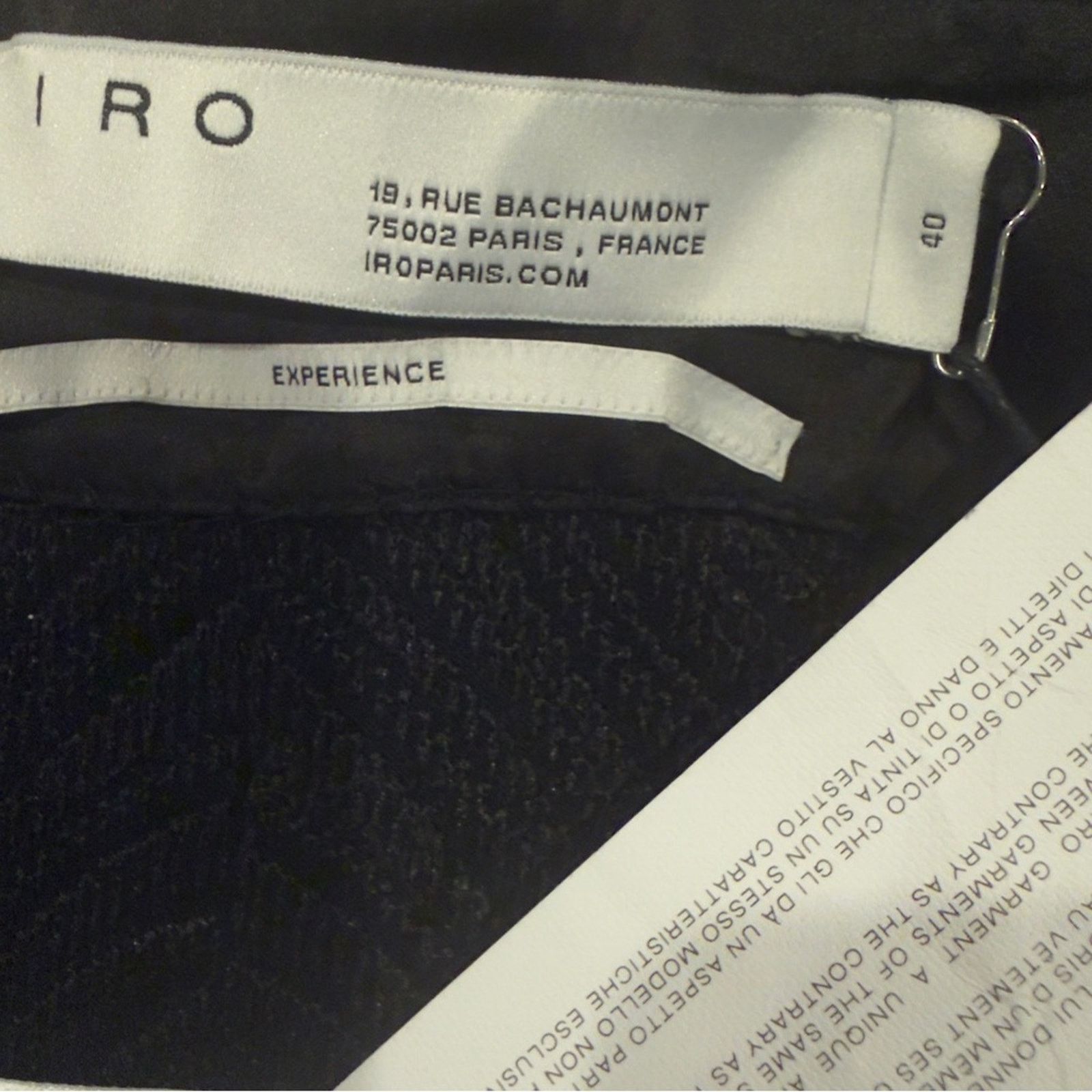 Iro BNWT IRO Shimmering Black/SilverMini Saria Skirt size 40 Size 27" / US 4 / IT 40 - 3 Thumbnail