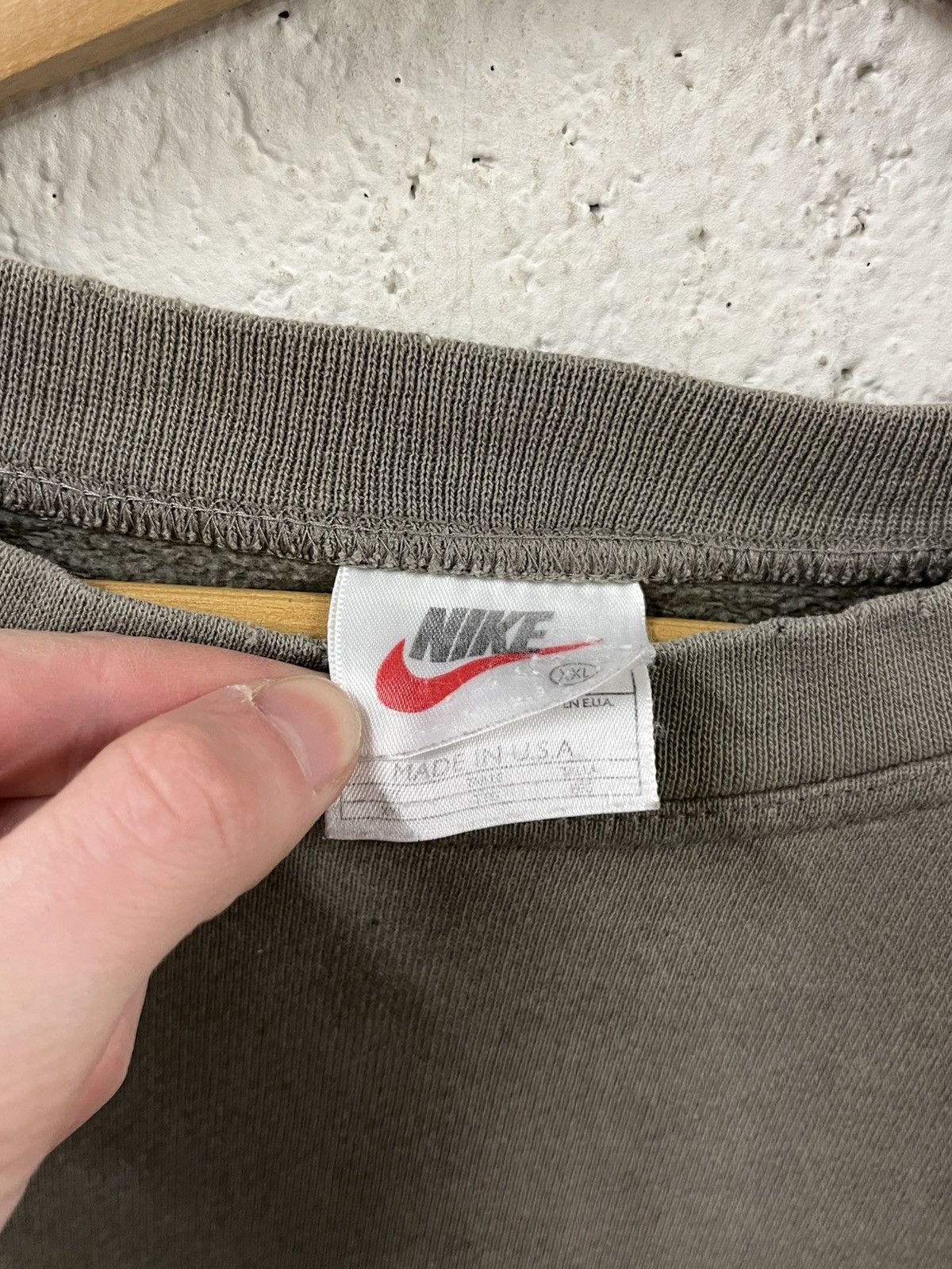 Nike Nike vintage center swoosh big swoosh faded, mocha brown Size US XXL / EU 58 / 5 - 7 Thumbnail