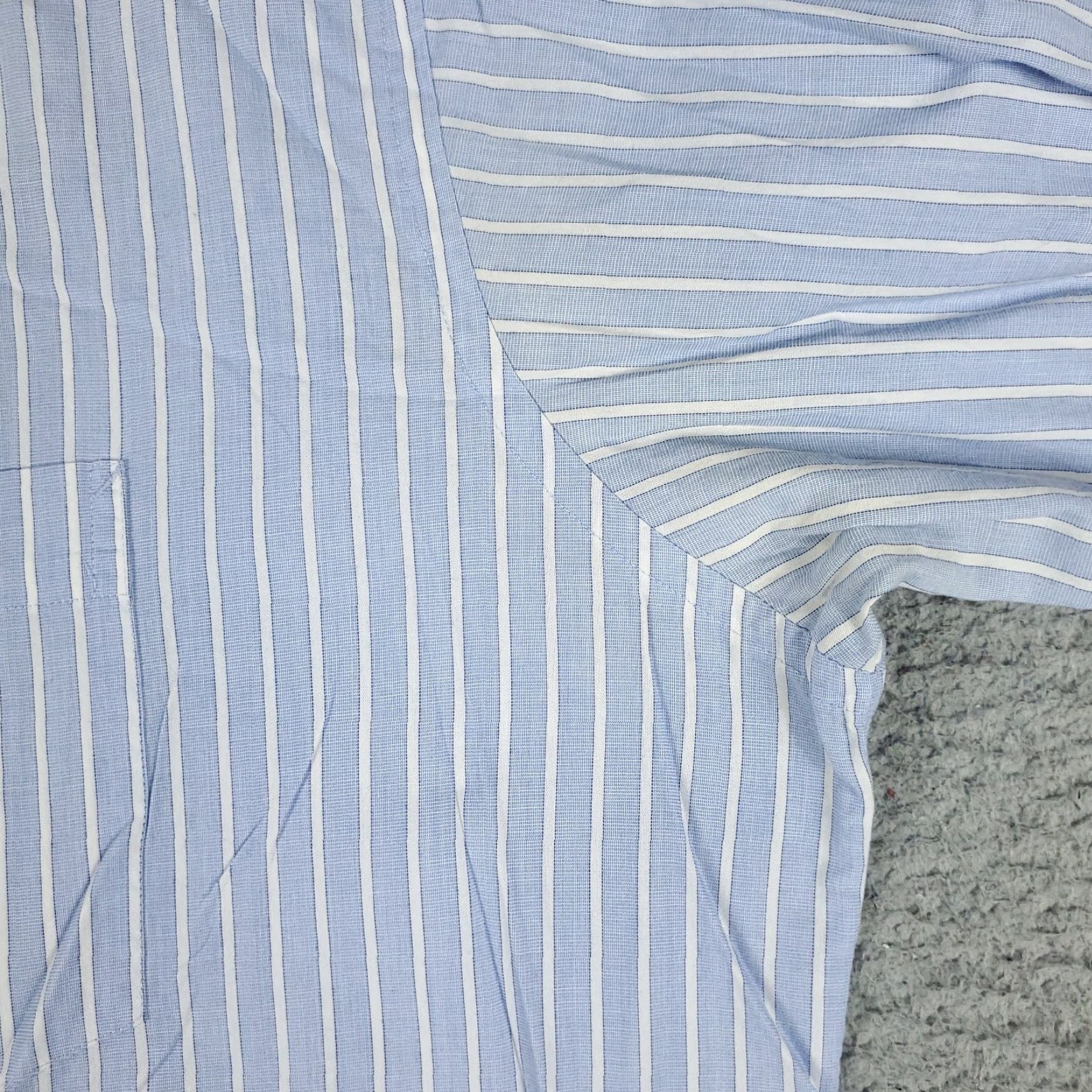 Tommy Hilfiger Tommy Hilfiger Shirt Mens XL Blue White Striped Button-Up Long Sleeve Size US XL / EU 56 / 4 - 4 Thumbnail