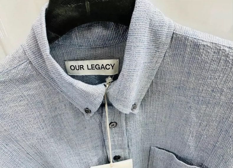 Our Legacy Our Legacy size44 Blue shirt Size US S / EU 44-46 / 1 - 3 Thumbnail