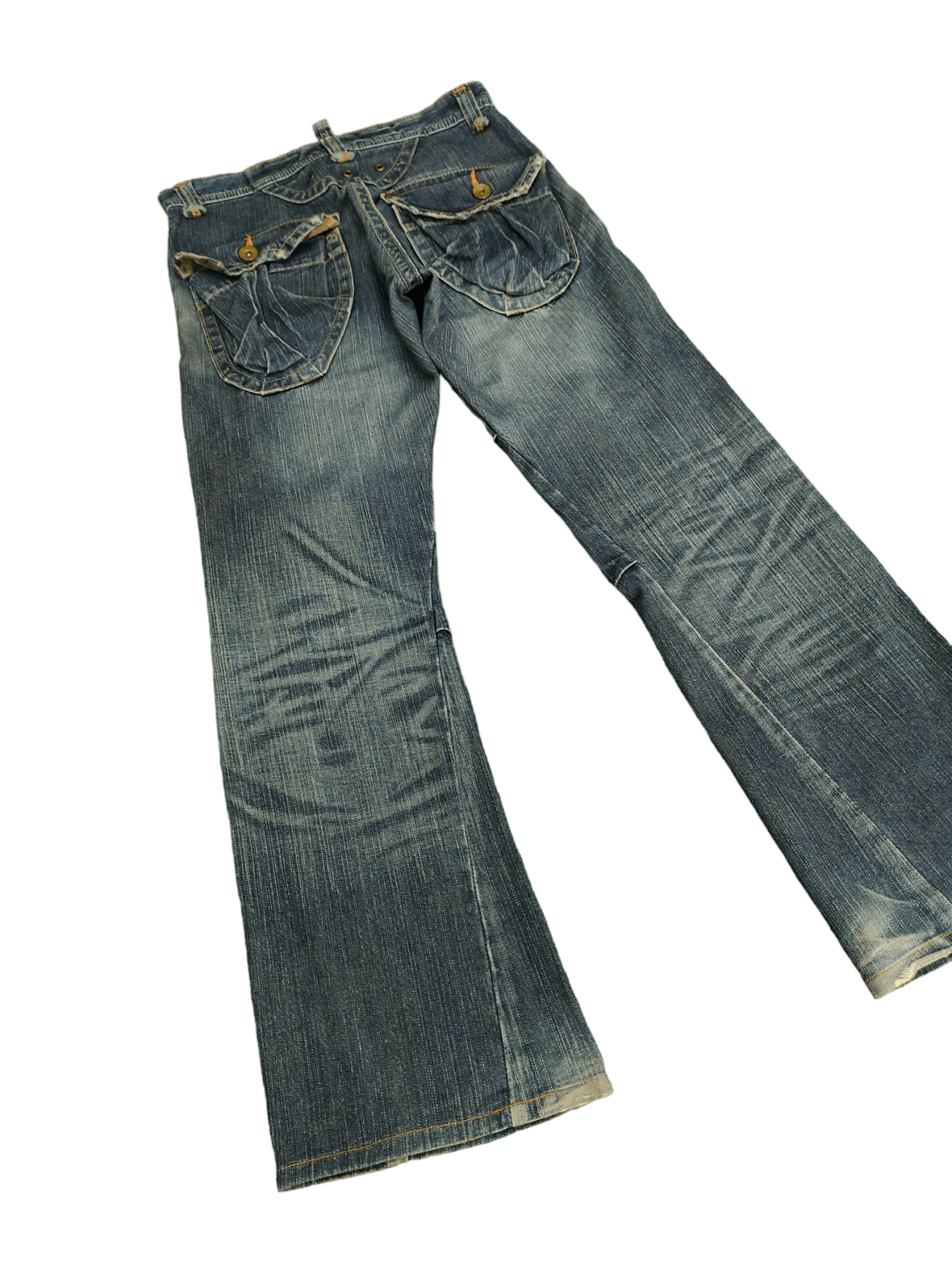 Edwin Flare Jeans Edwin 505 Multi Cargo Pocket Denim Boot Cut Size US 31 - 13 Thumbnail