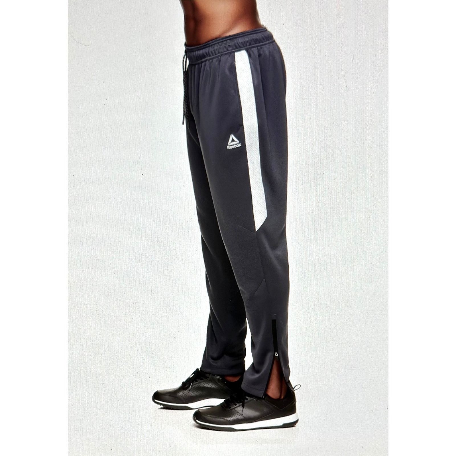 Reebok Reebok Mens Active Interlock Jogger Pants Gray XL Size US 38 / EU 54 - 4 Thumbnail