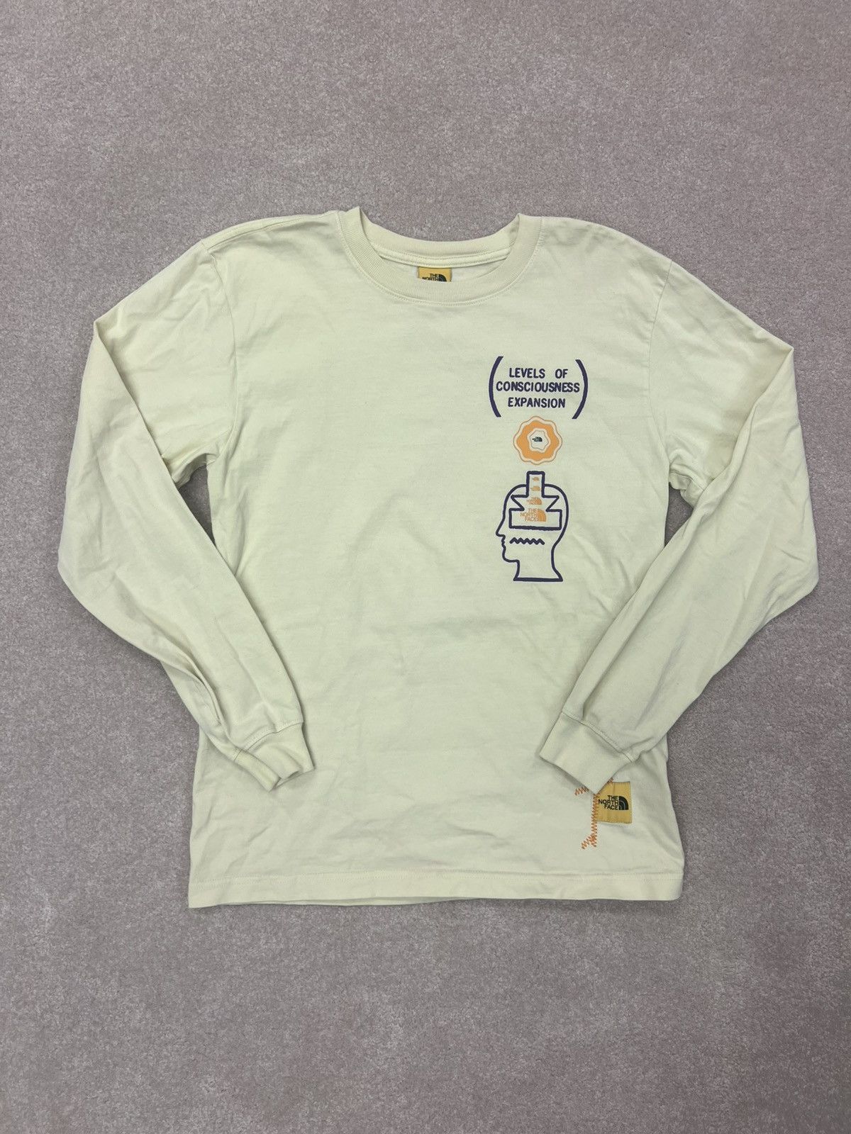 Brain Dead × The North Face The North Face x Brain Dead Small Long Sleeve Tee Cream Size US S / EU 44-46 / 1 - 2 Thumbnail