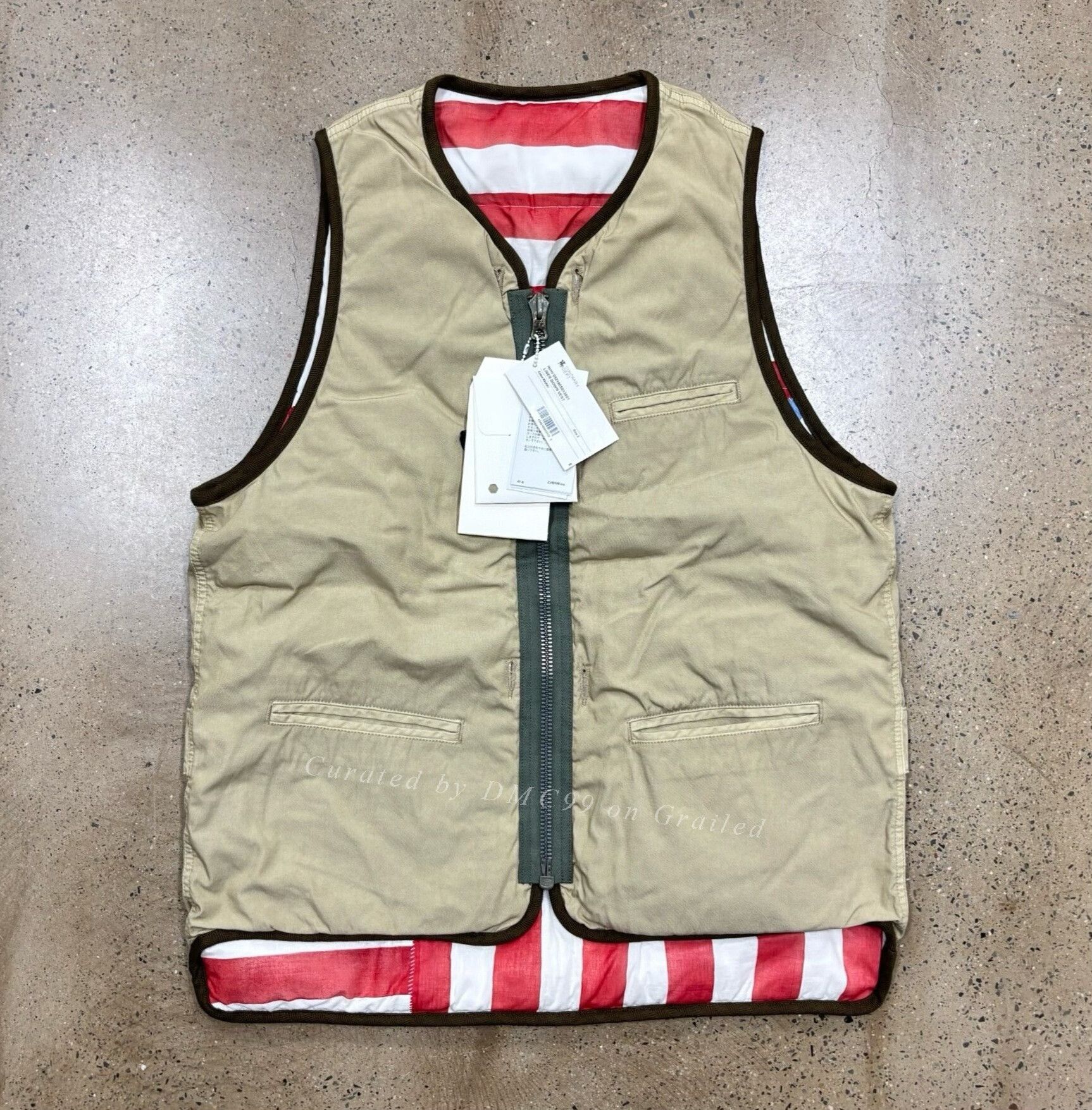 Visvim VISVIM 21AW IRIS LINER VEST CONTRARY DEPT | Grailed