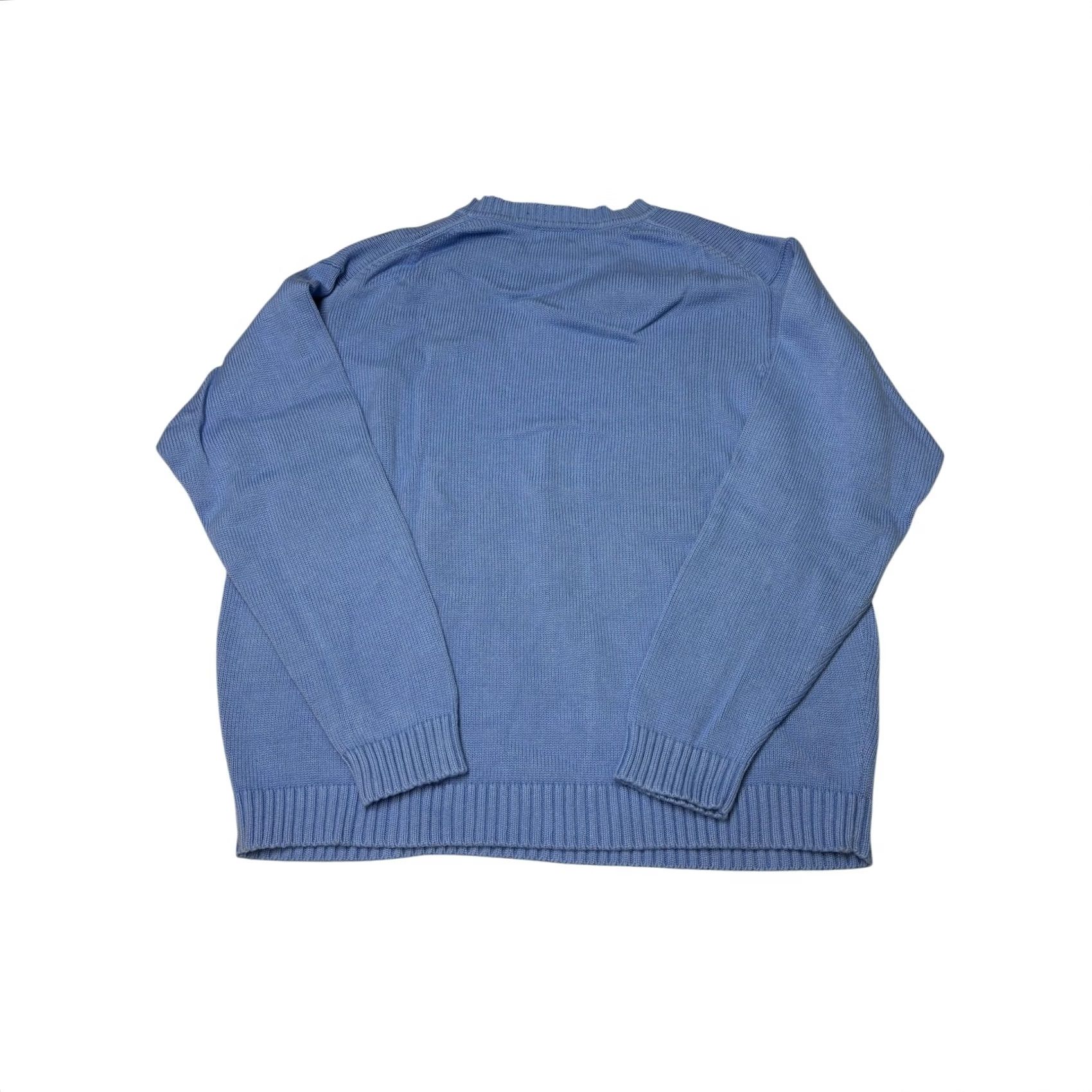Vintage L.L. Bean Sweater Mens XL Blue Cotton Shaker Knit Crewneck Pullover Size US XL / EU 56 / 4 - 3 Thumbnail