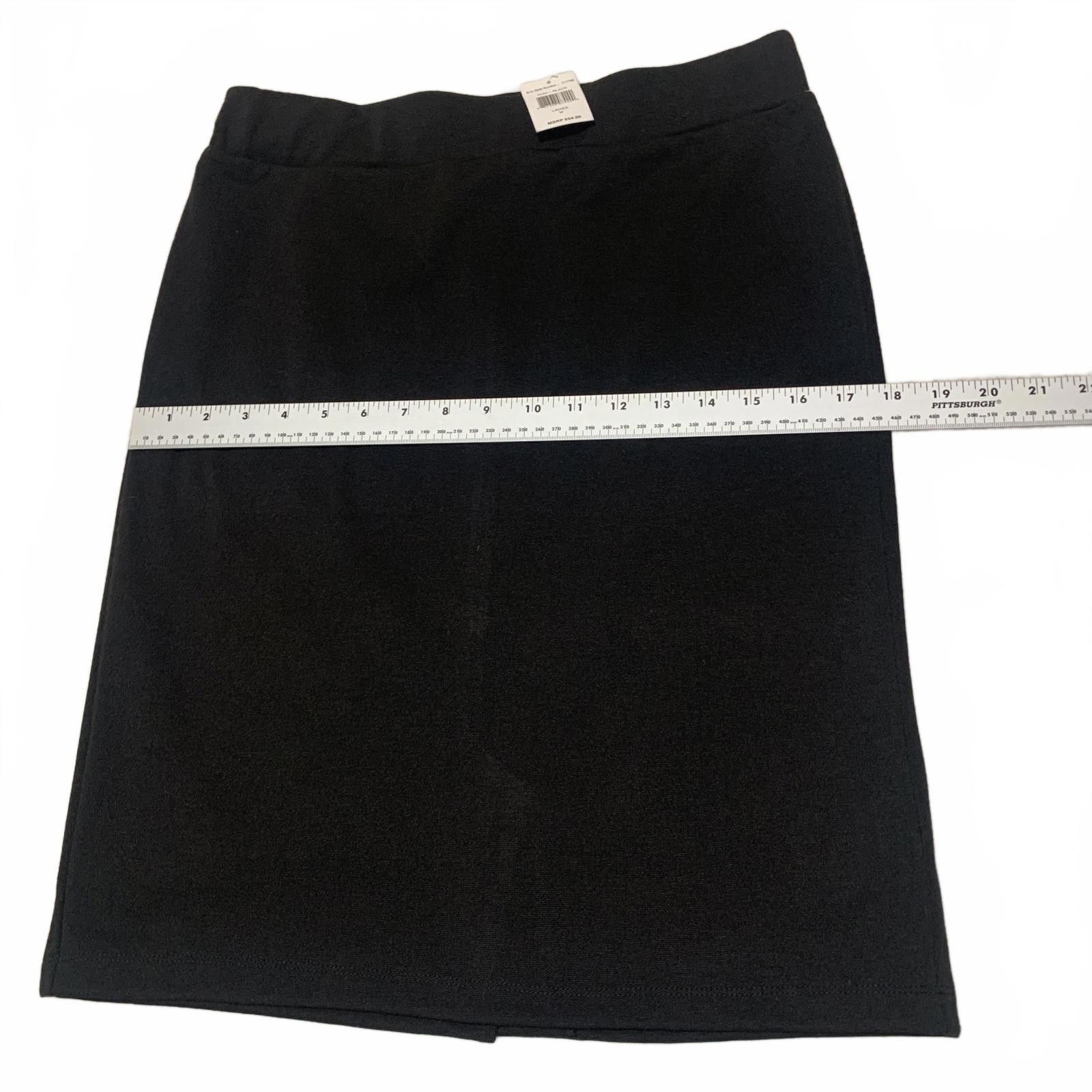 Other eci New York Women's Black Classic Skirt Size M NWT Size 32" / US 10 / IT 46 - 7 Thumbnail