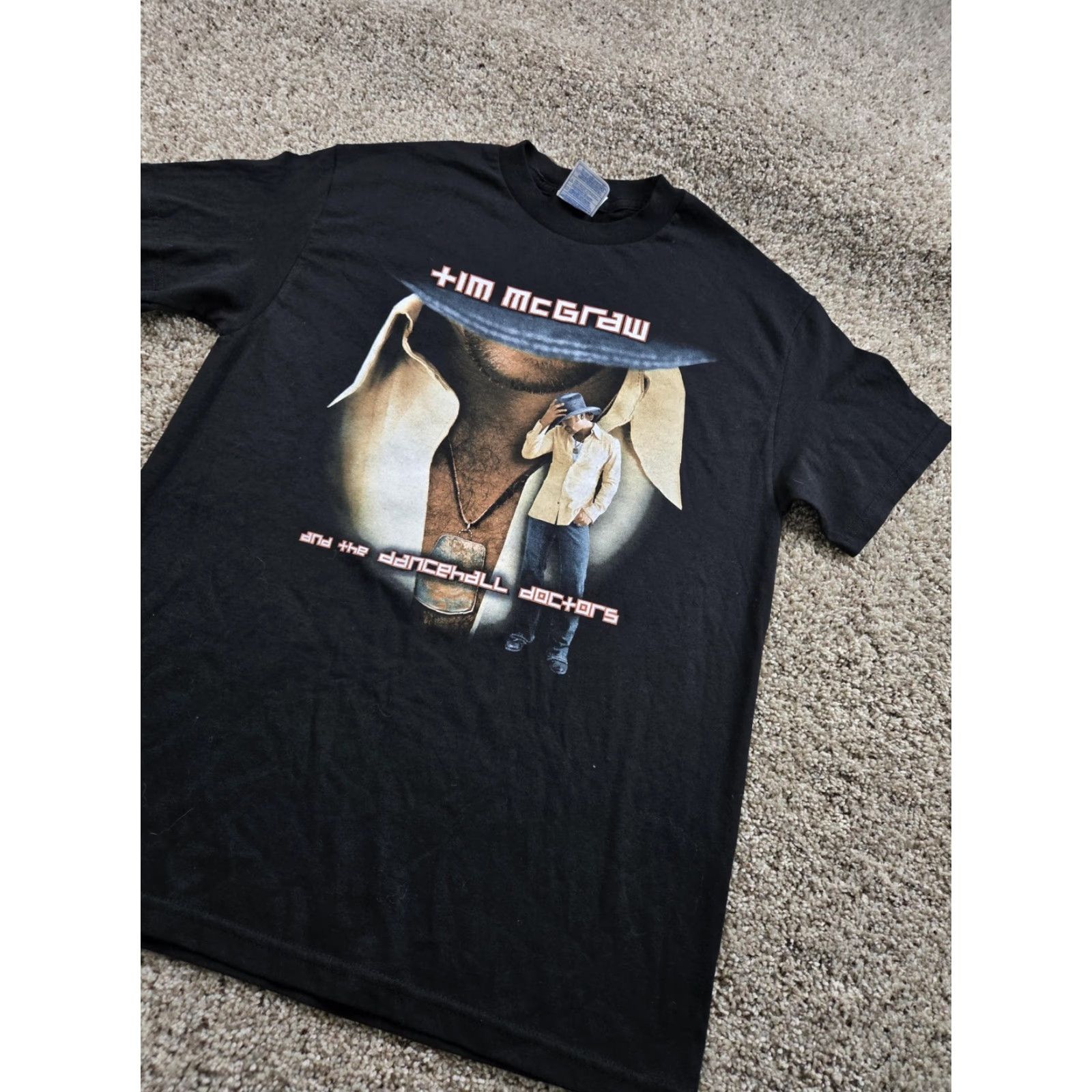 Vintage VINTAGE Tim McGraw Shirt Mens Medium Black Dancehall Doctors Tour Graphic 2000s Size US M / EU 48-50 / 2 - 3 Thumbnail