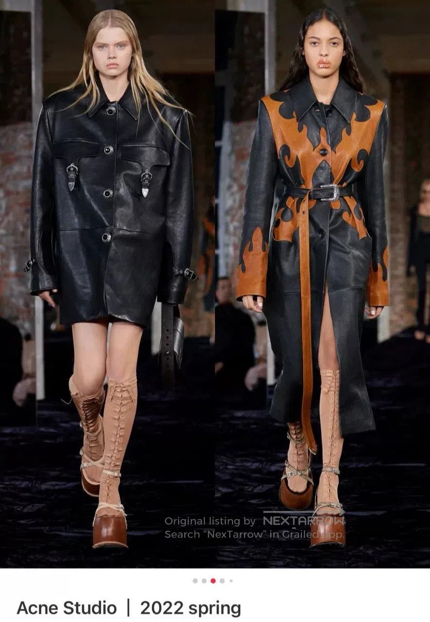 Acne Studios Acne Studios Colorful Leather Coat. Size XS / US 0-2 / IT 36-38 - 7 Thumbnail