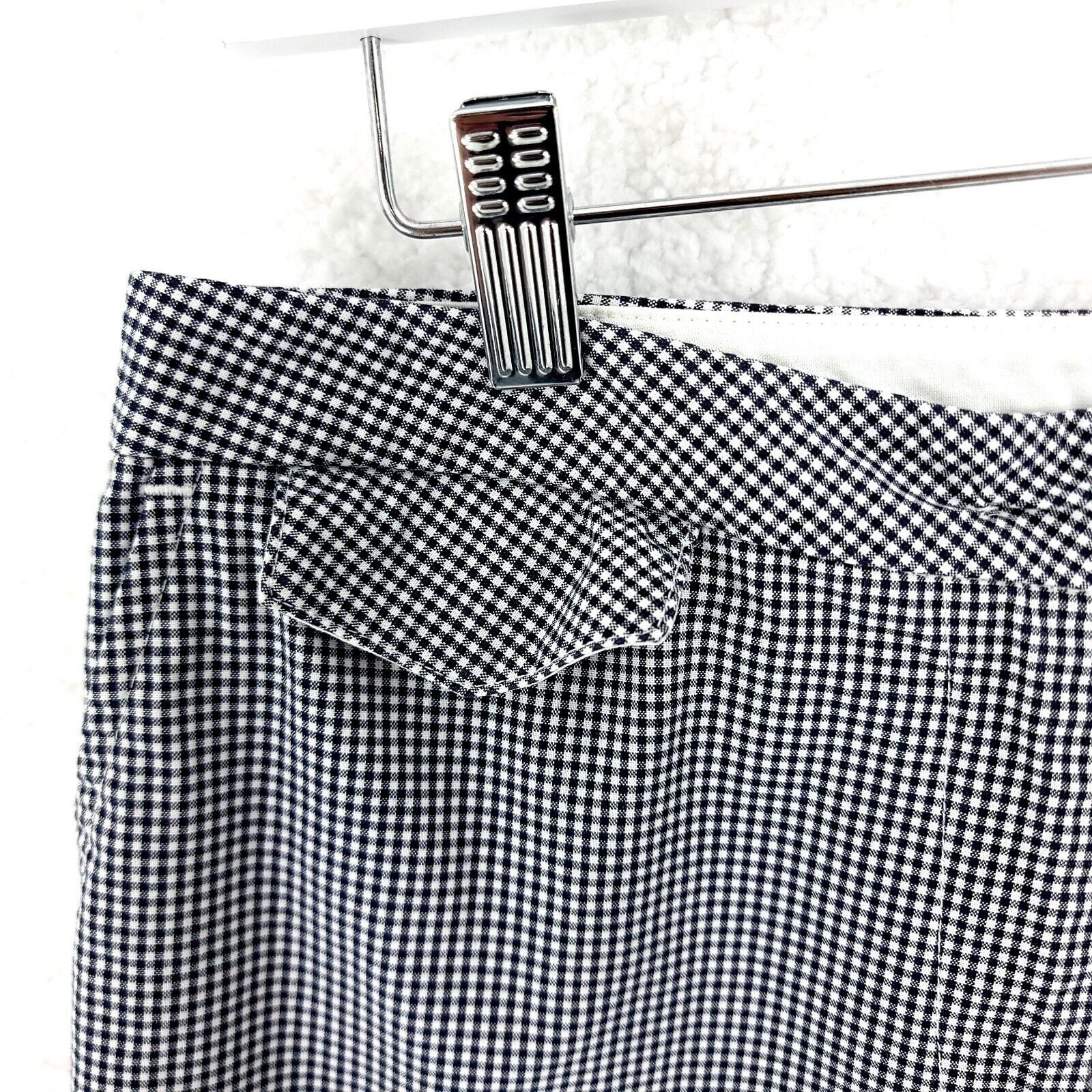 Tommy Hilfiger Tommy Hilfiger Blue White Plaid Size 6 Cotton Shorts Mid Ris Size US 30 / EU 46 - 2 Thumbnail
