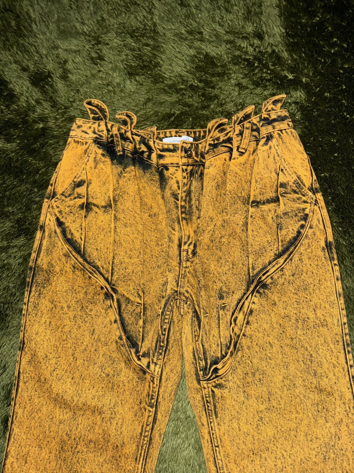 Juntae Kim [L] Juntae Kim Gather Corset Washed washed Denim Pants Size US 32 / EU 48 - 5 Thumbnail